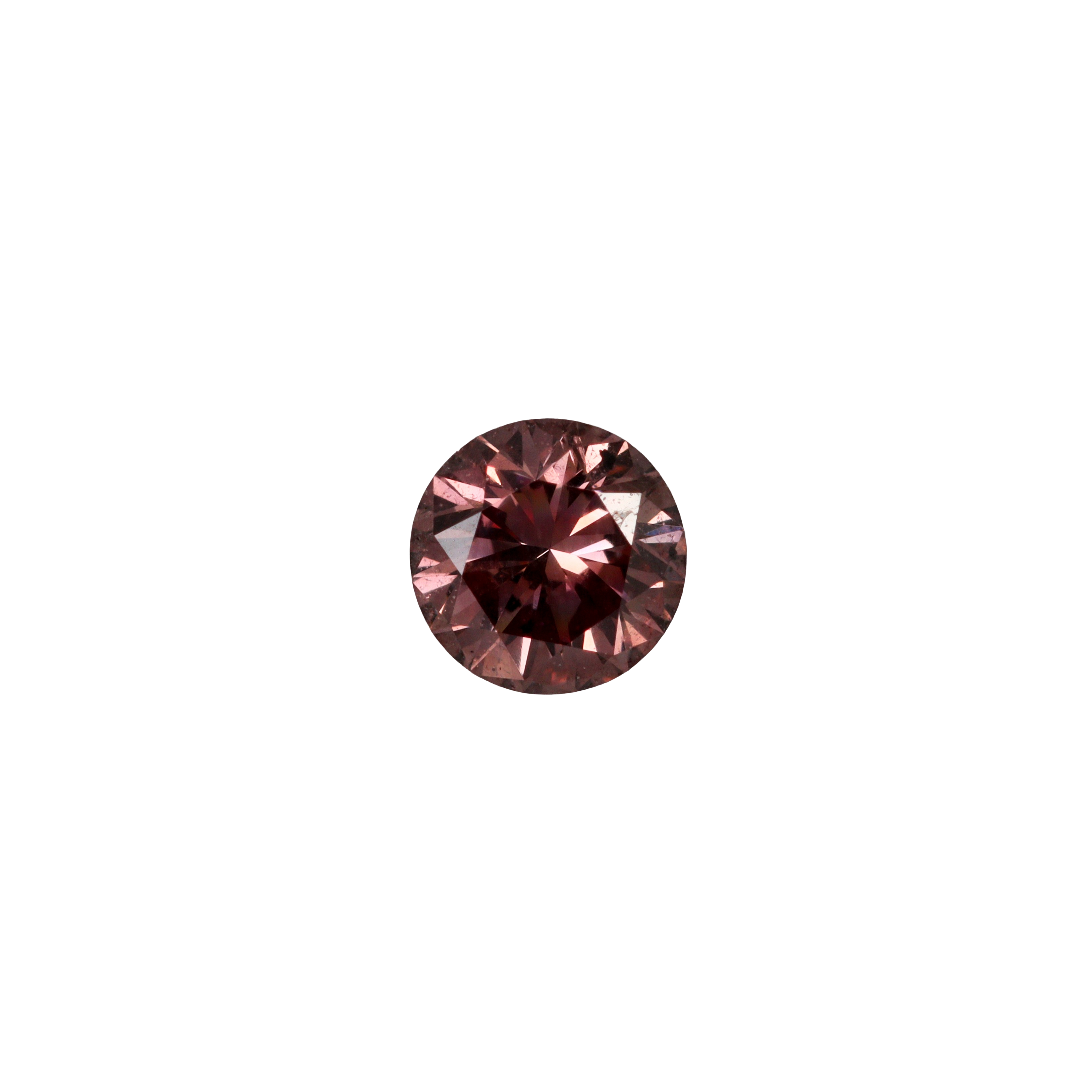 0.11ct 2PR Round Brilliant Cut Argyle Pink Diamond
