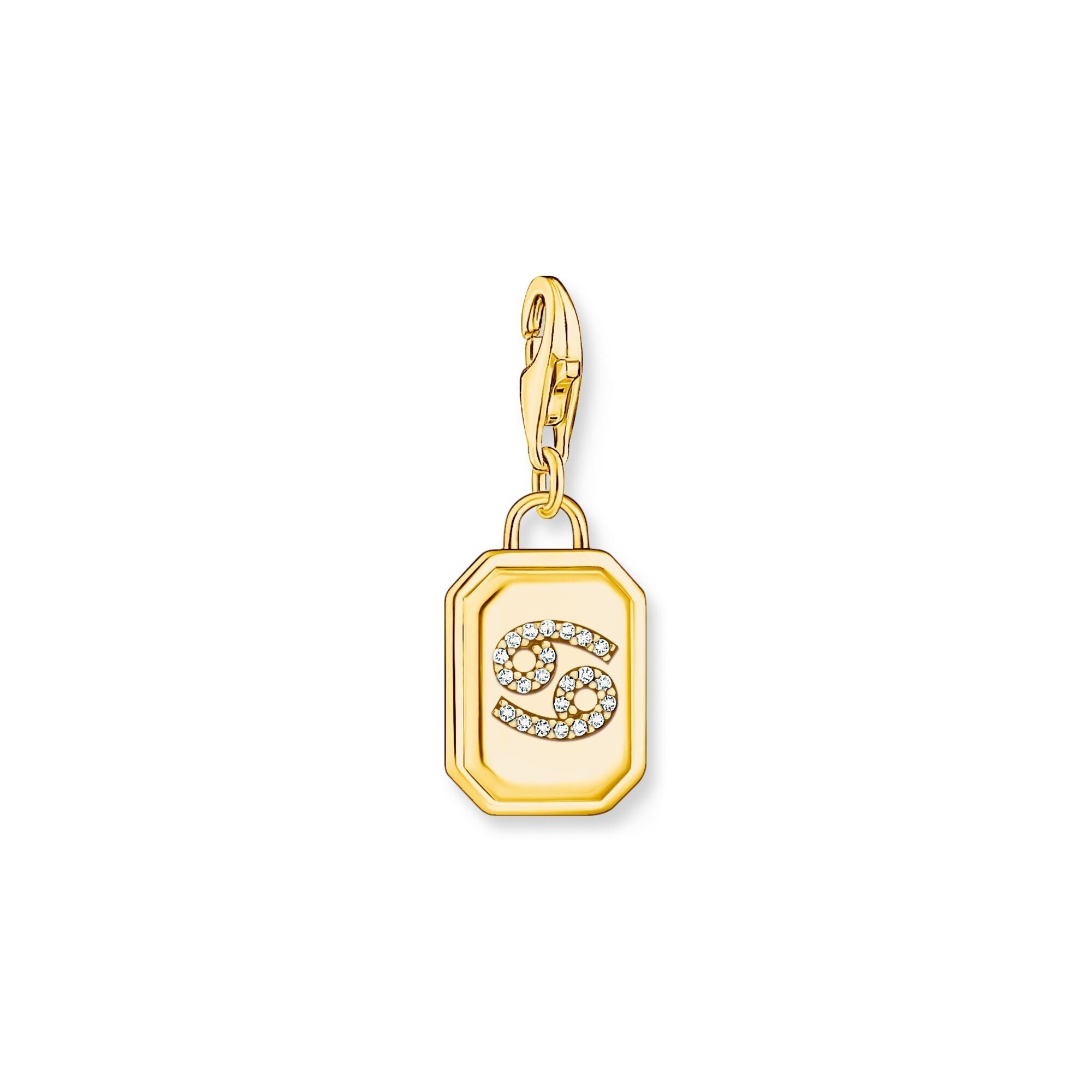 THOMAS SABO Charm Pendant Cancer Zodiac Sign Gold