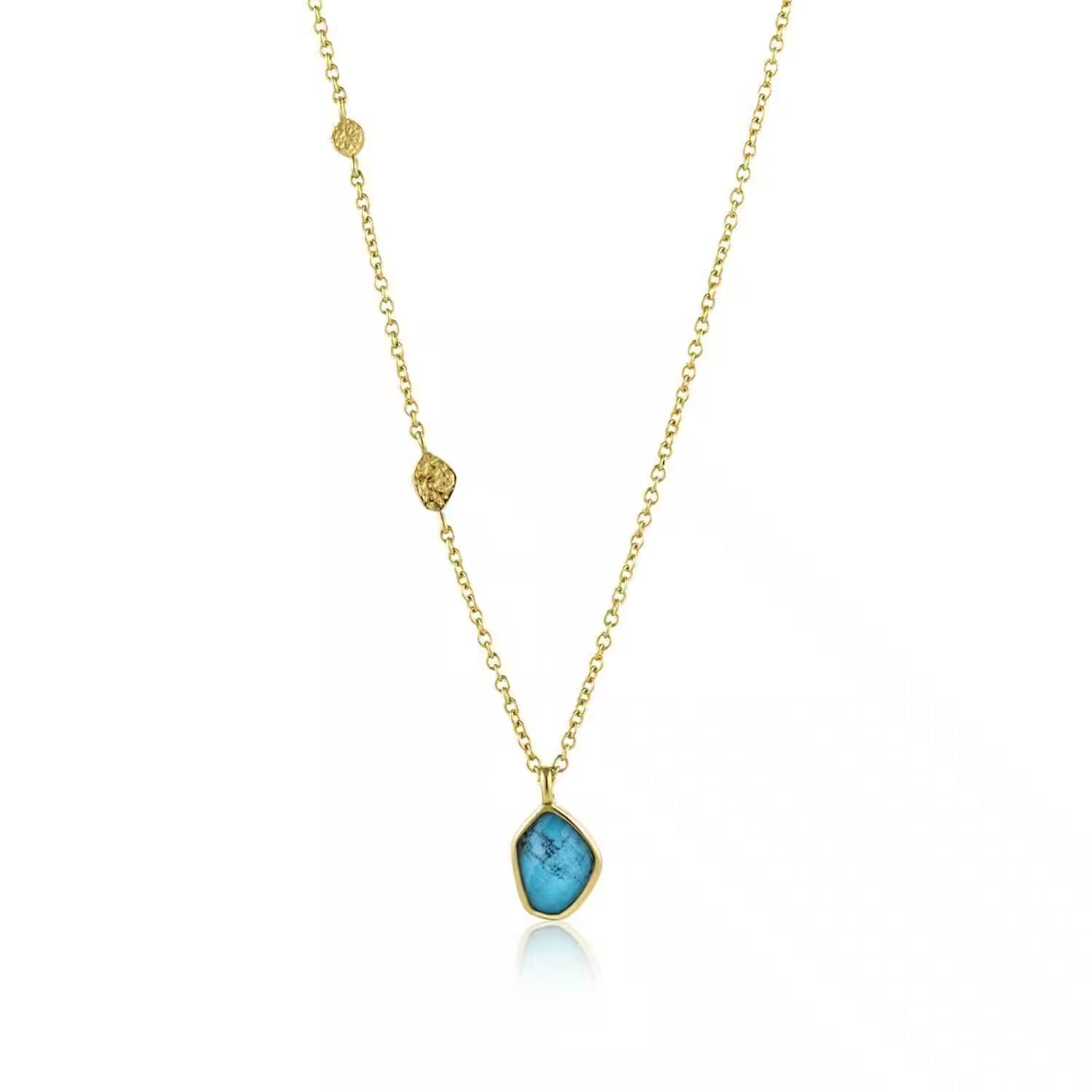 Ania Haie Turquoise Pendant Gold Necklace
