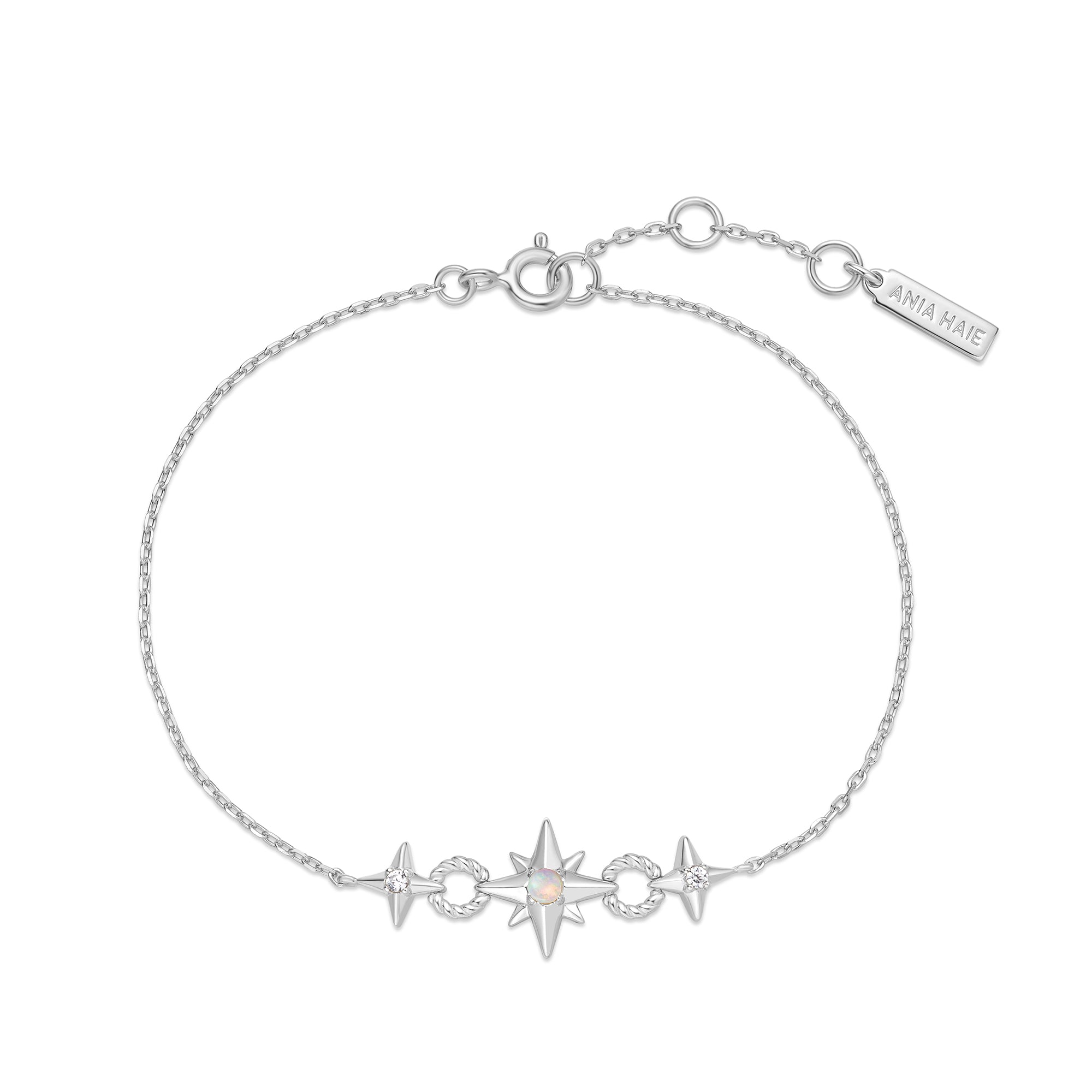 Ania Haie Silver Linked Star Bracelet