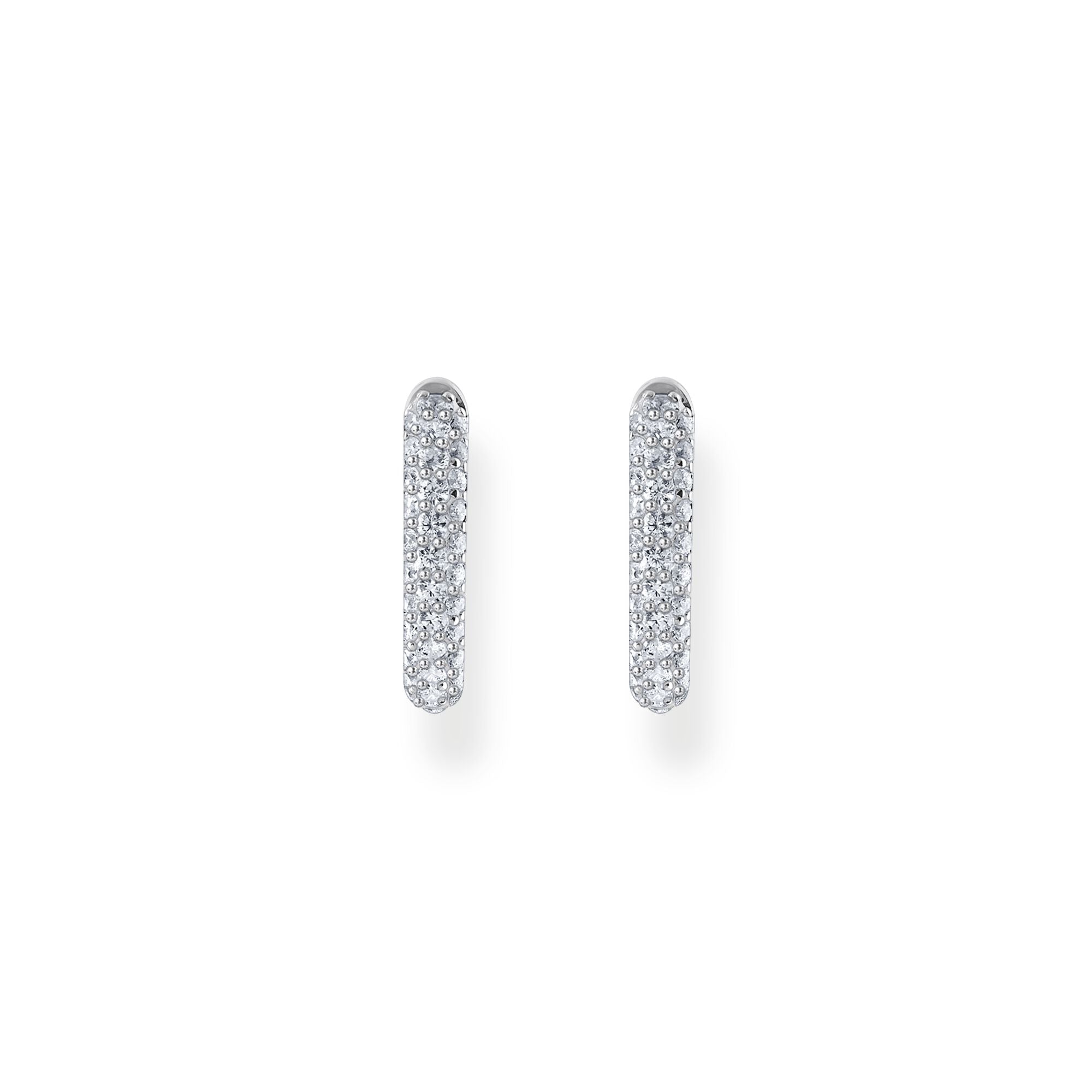THOMAS SABO Hoop earrings with white zirconia pavÃÂ©