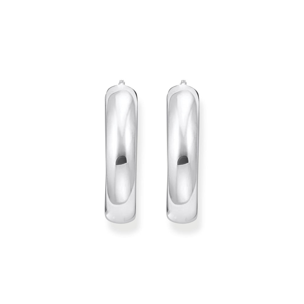 THOMAS SABO Large chunky hoop earrings silver