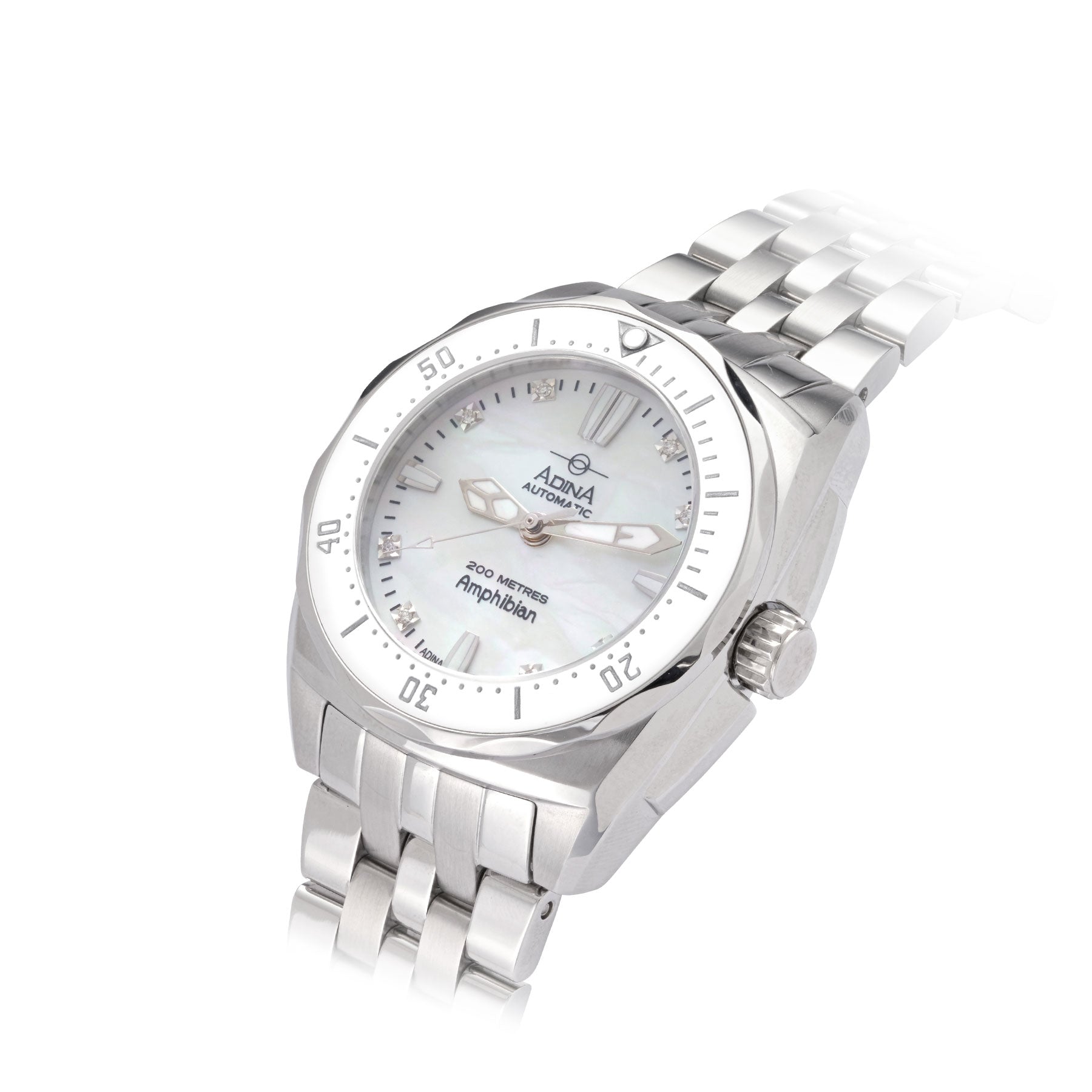 Adina - Automatic Amphibian Ladies Diamond Set Dress Dive Watch