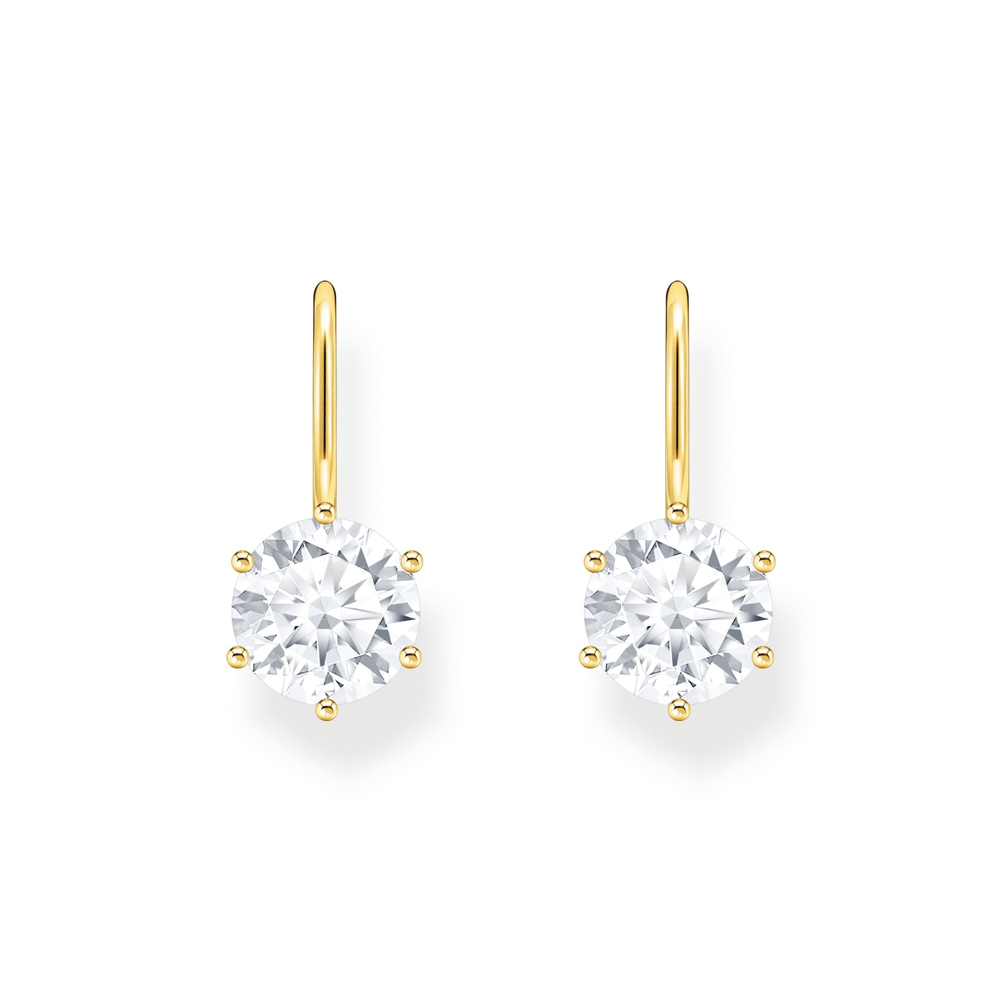 THOMAS SABO Earrings with white zirconia - gold