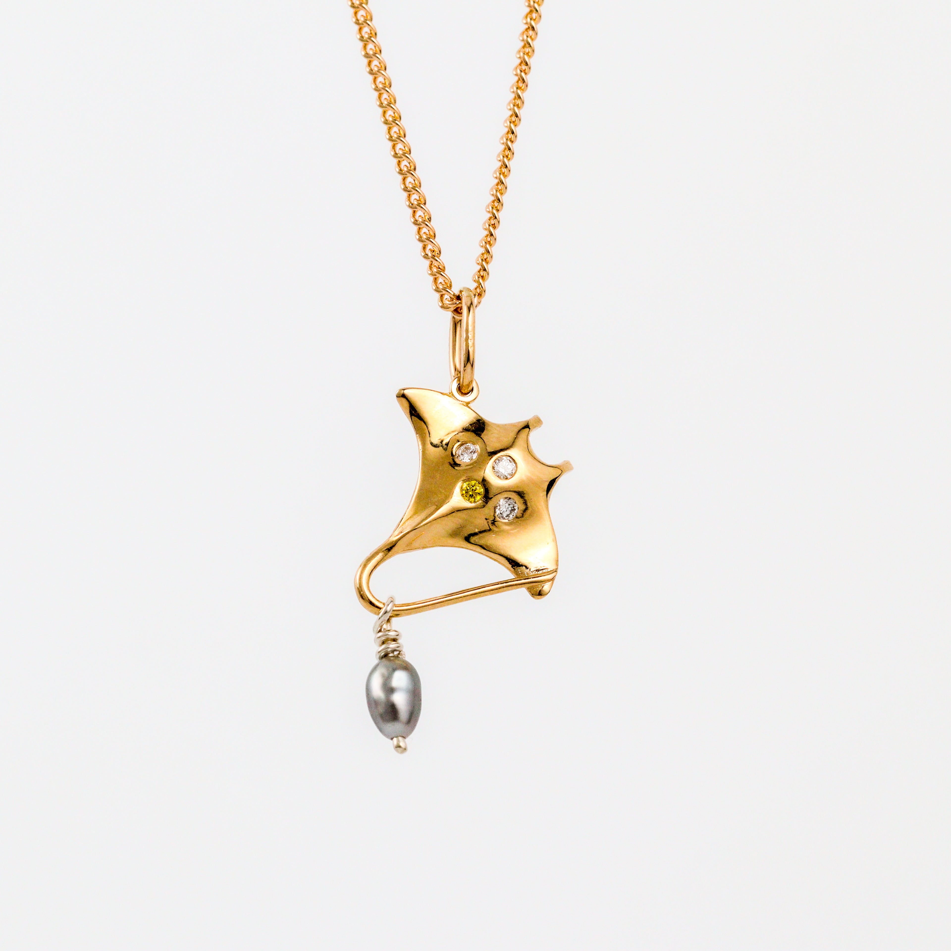 Coral Bay Jewels - 9kyg Stingray Drop Pearl Pendant