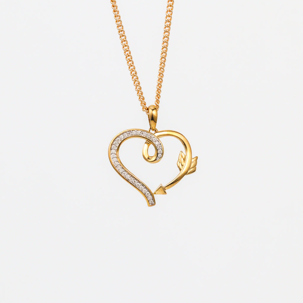 Leon Baker - 9kyg Diamond Heart Pendant