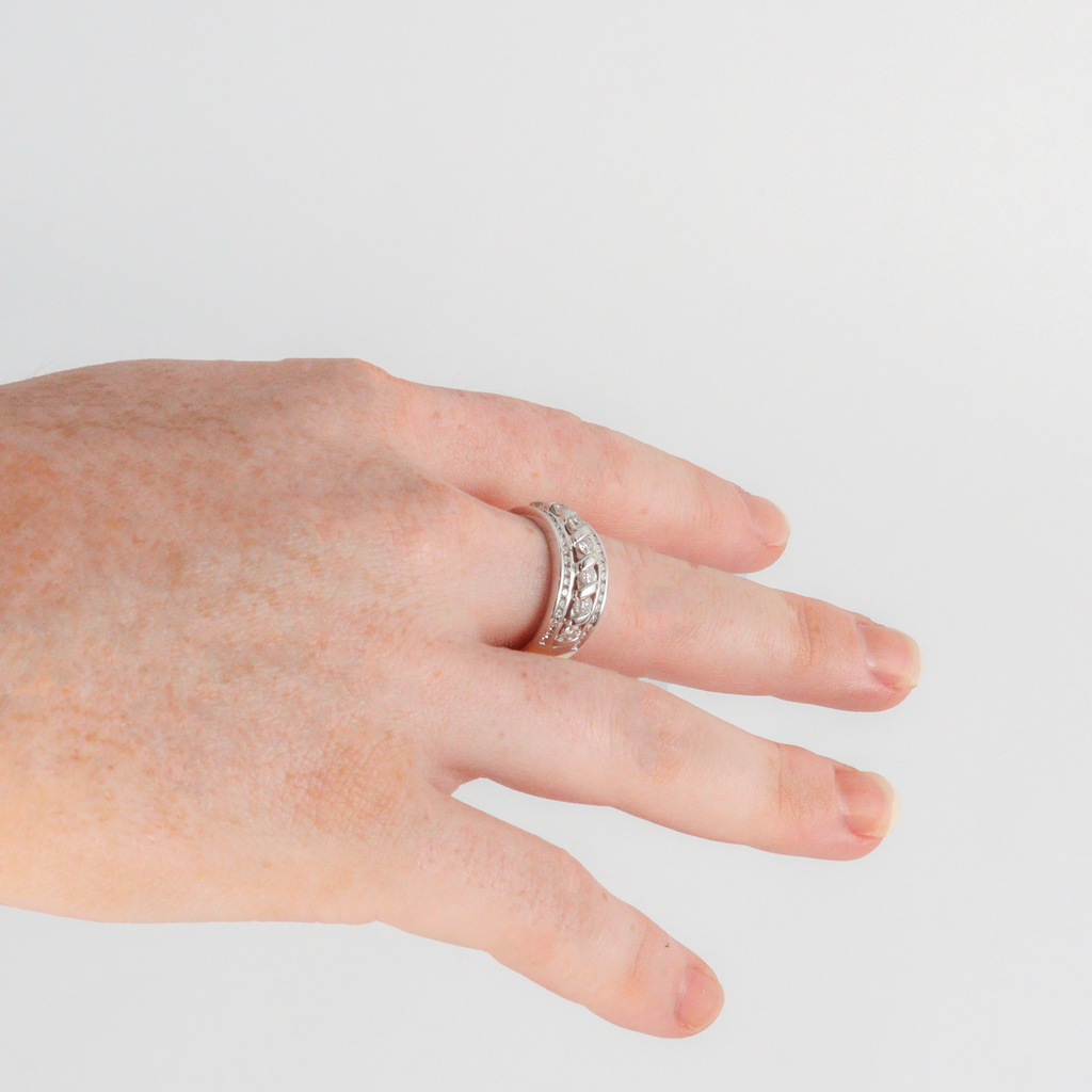 Leon Baker - Two-tone Diamond Ring