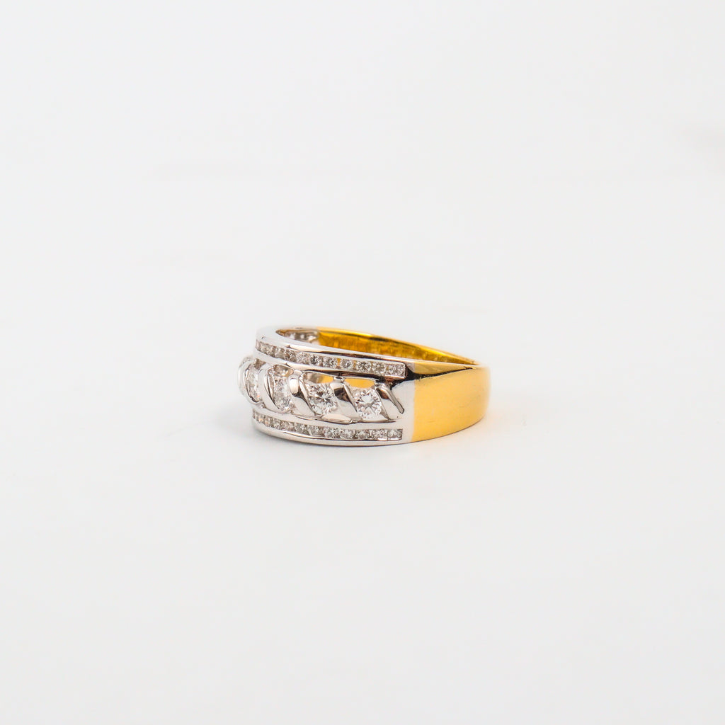 Leon Baker - Two-tone Diamond Ring