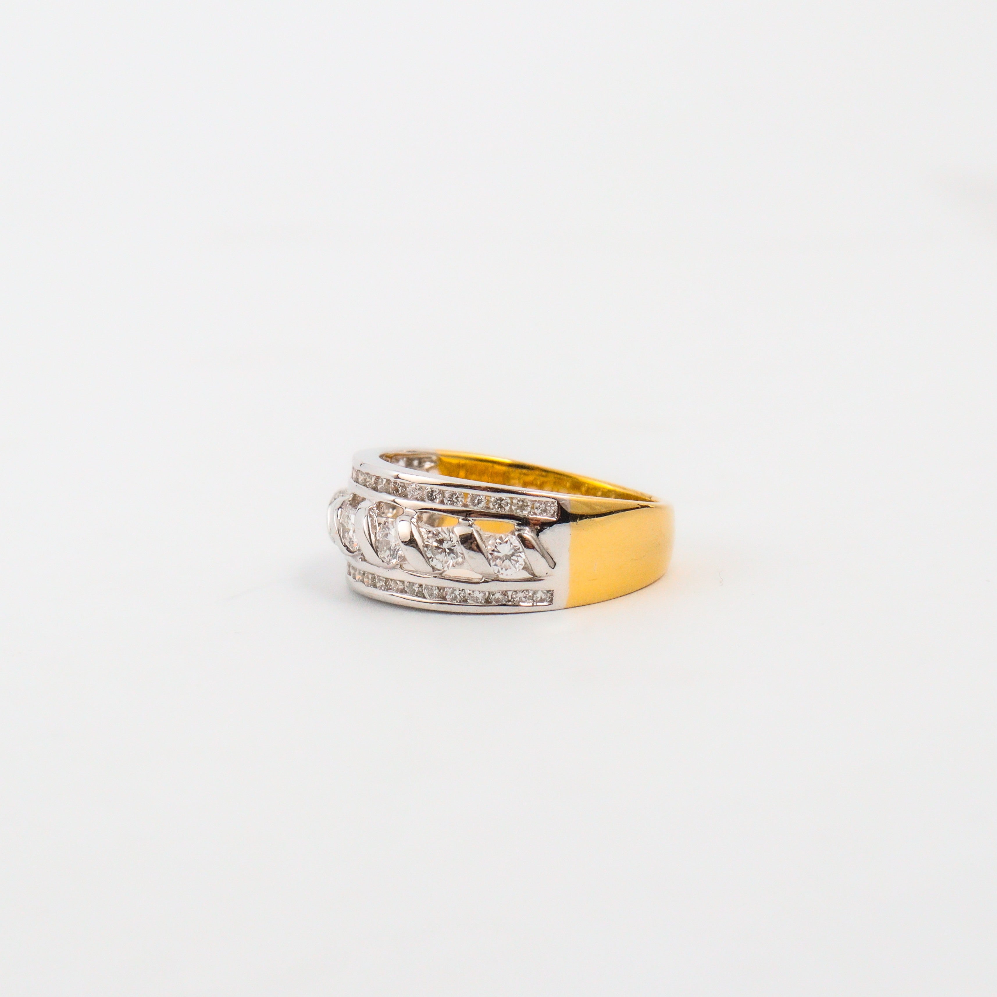 Leon Baker - Two-tone Diamond Ring