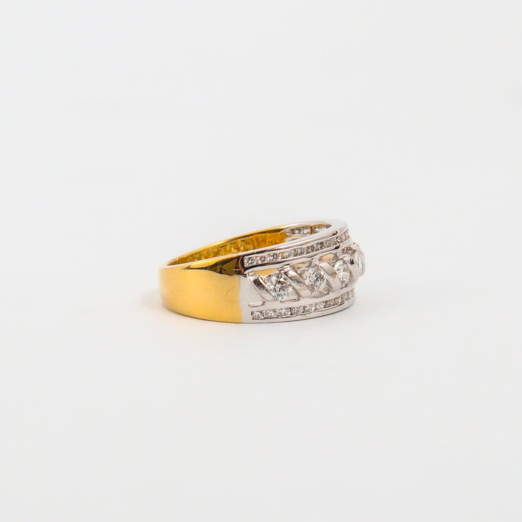 Leon Baker - Two-tone Diamond Ring