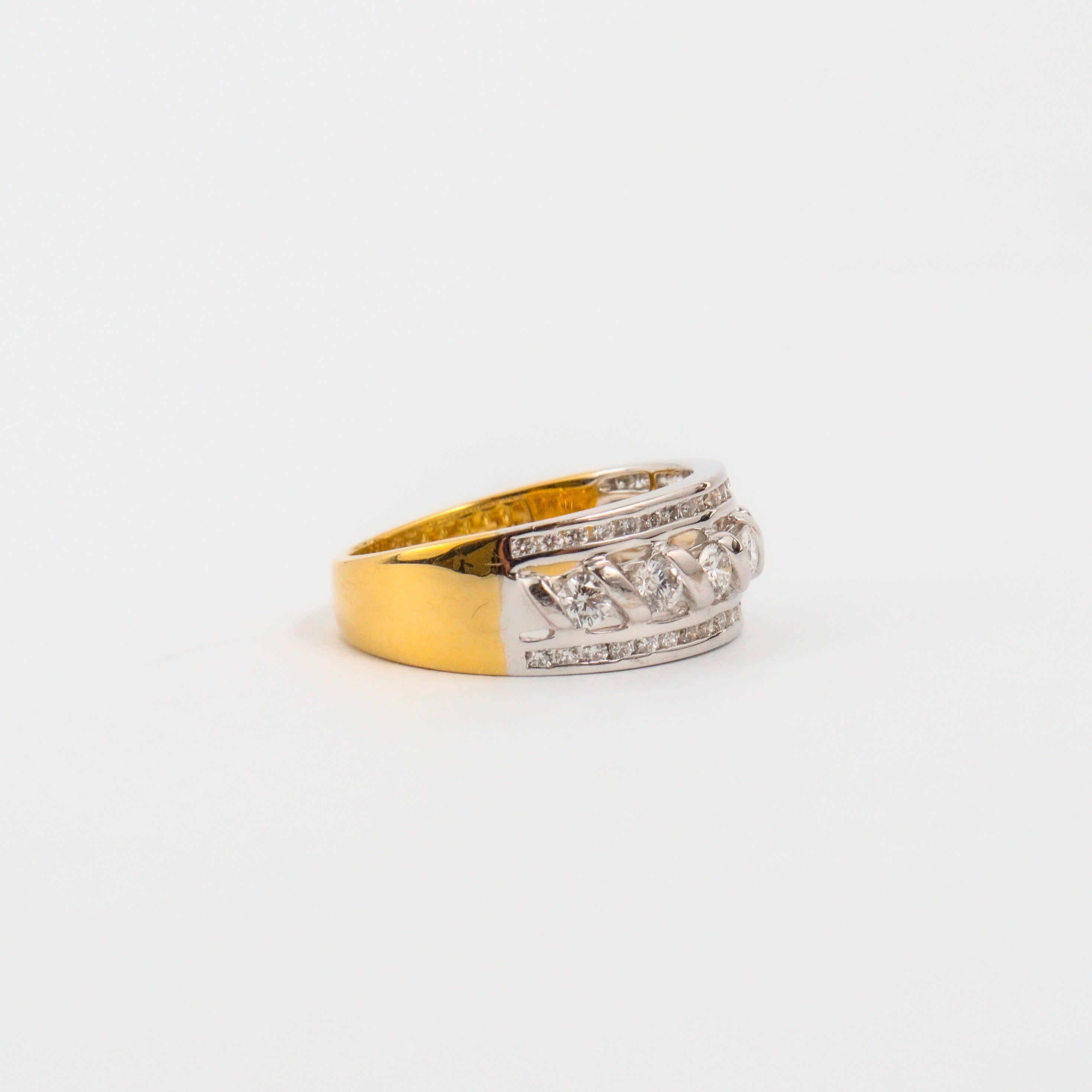 Leon Baker - Two-tone Diamond Ring
