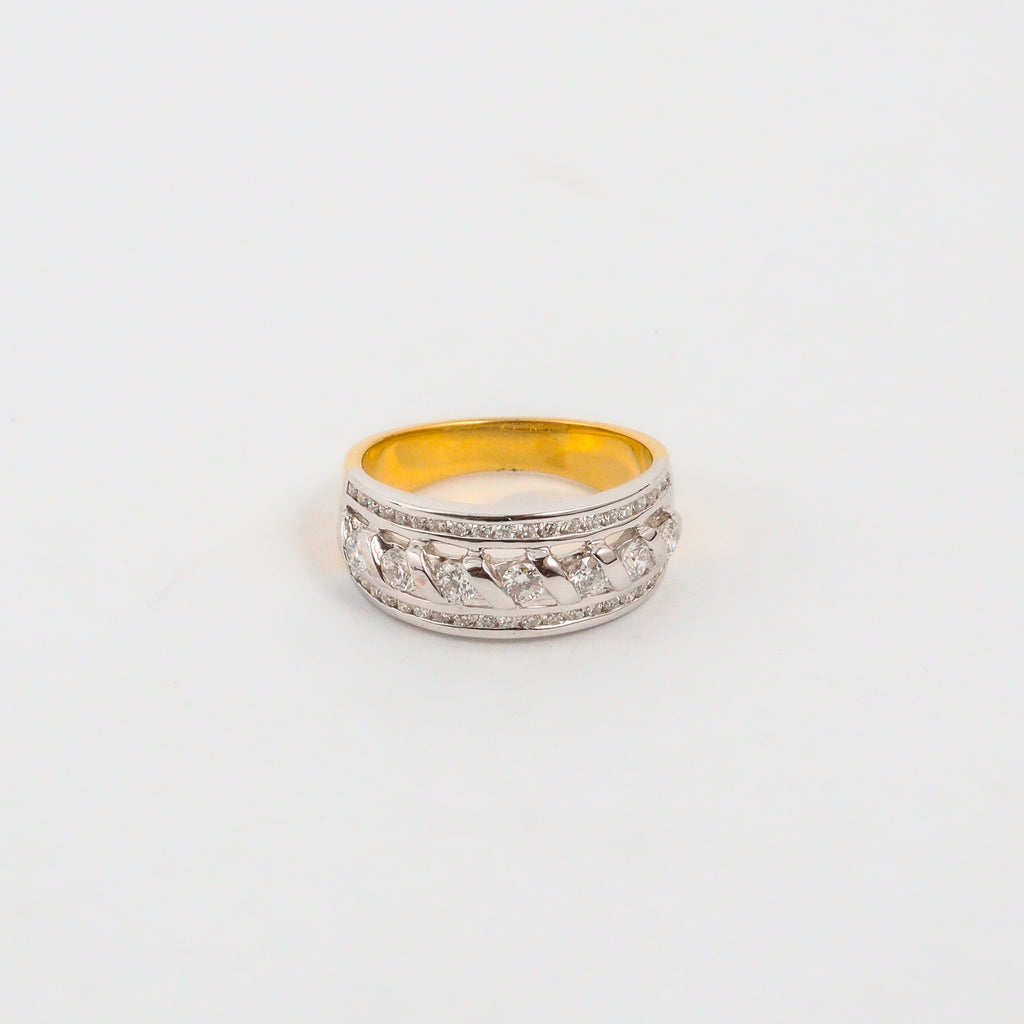 Leon Baker - Two-tone Diamond Ring