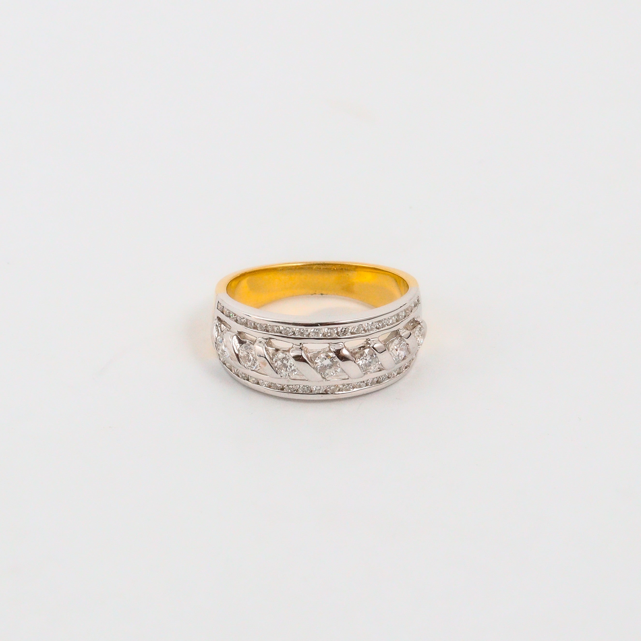Leon Baker - Two-tone Diamond Ring