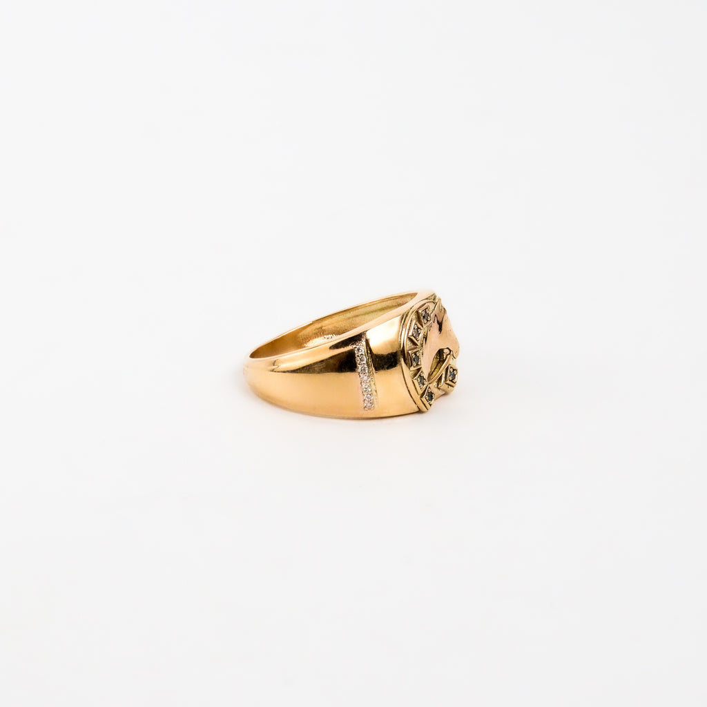 Leon Baker - Gold Horse Ring