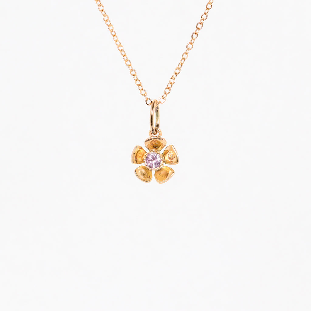 Leon Baker - Pink Sapphire Geraldton Wax Pendant
