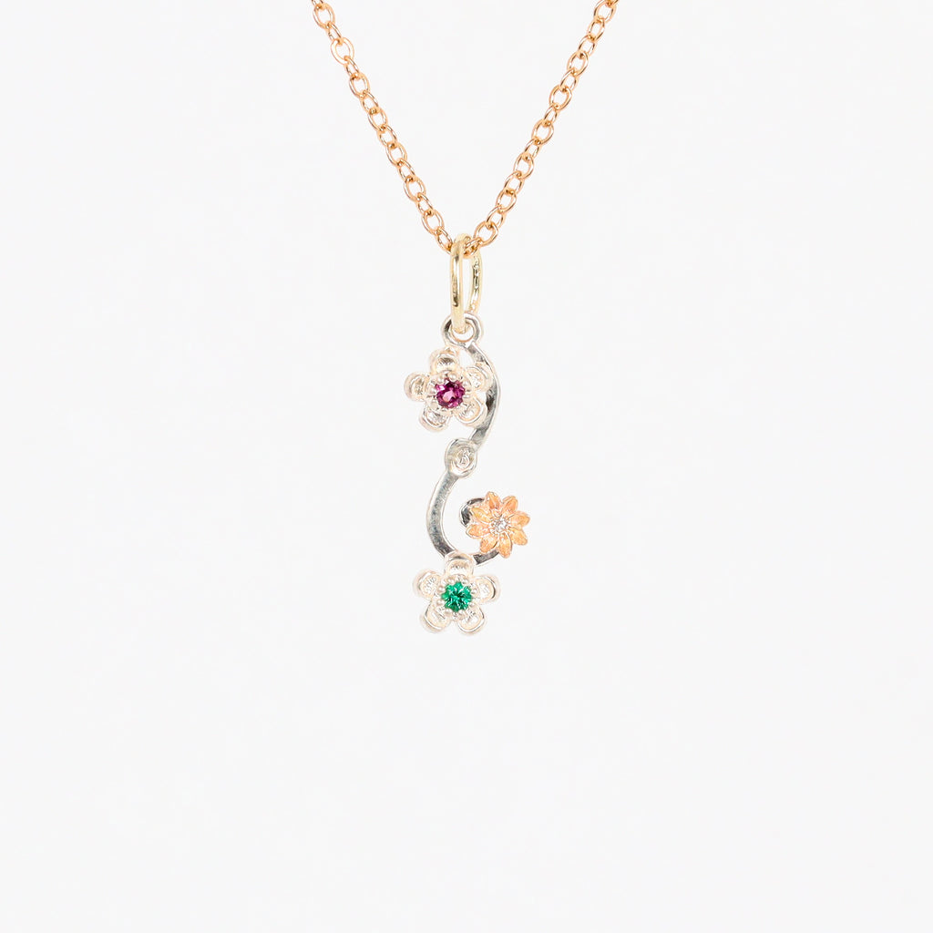 Leon Baker - Wildflower Two-Tone Pendant