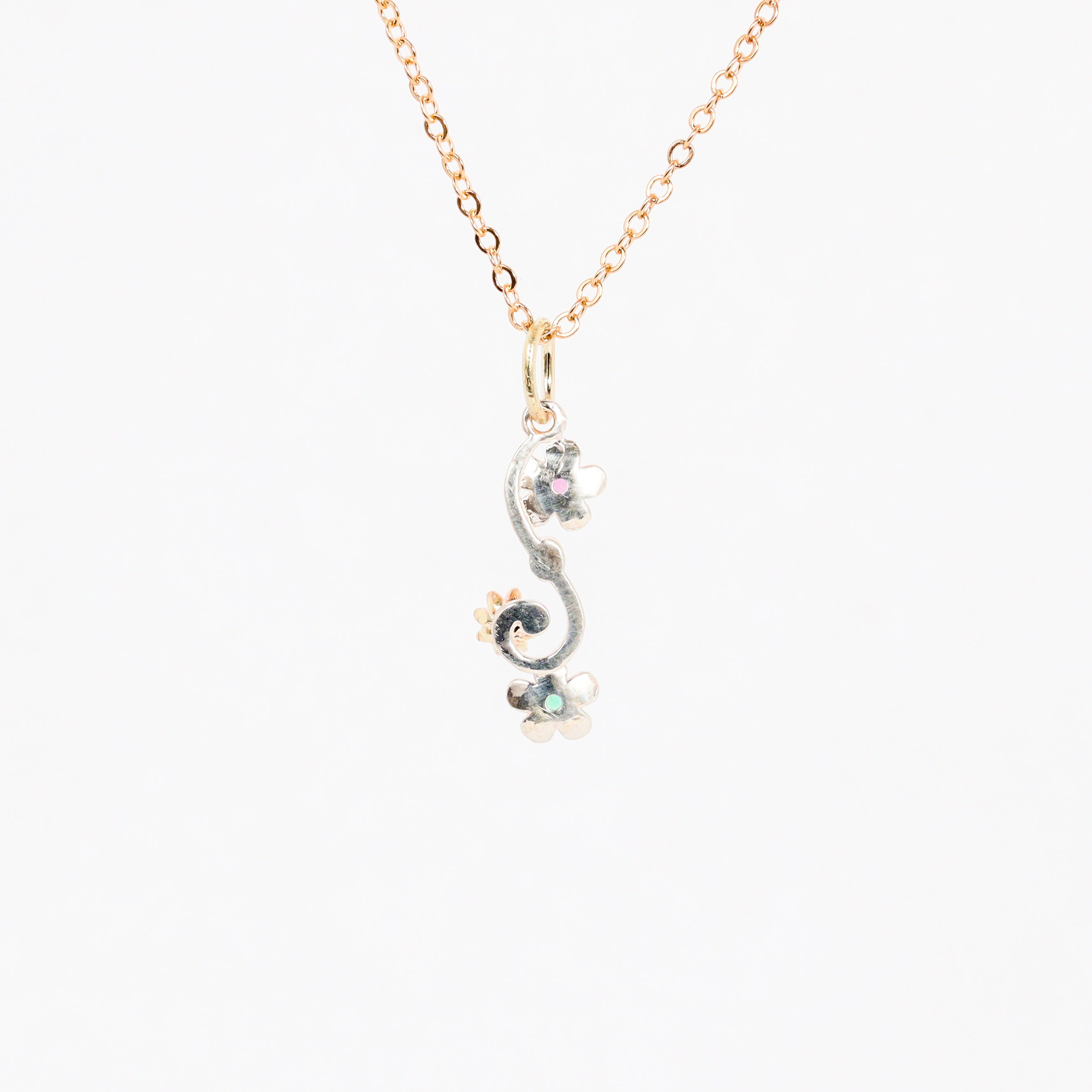 Leon Baker - Wildflower Two-Tone Pendant