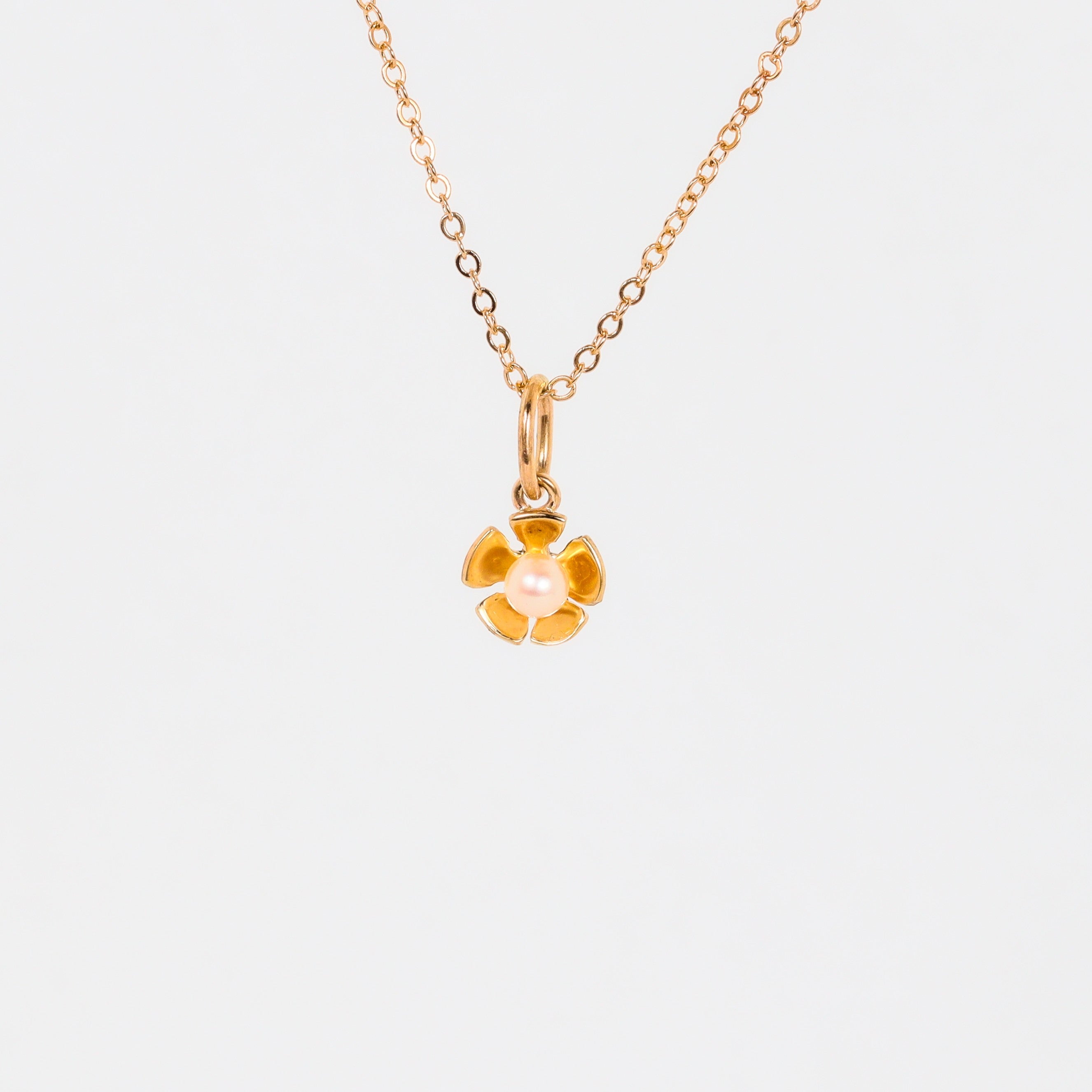 Leon Baker - Small Geraldton Wax Akoya Pearl Charm