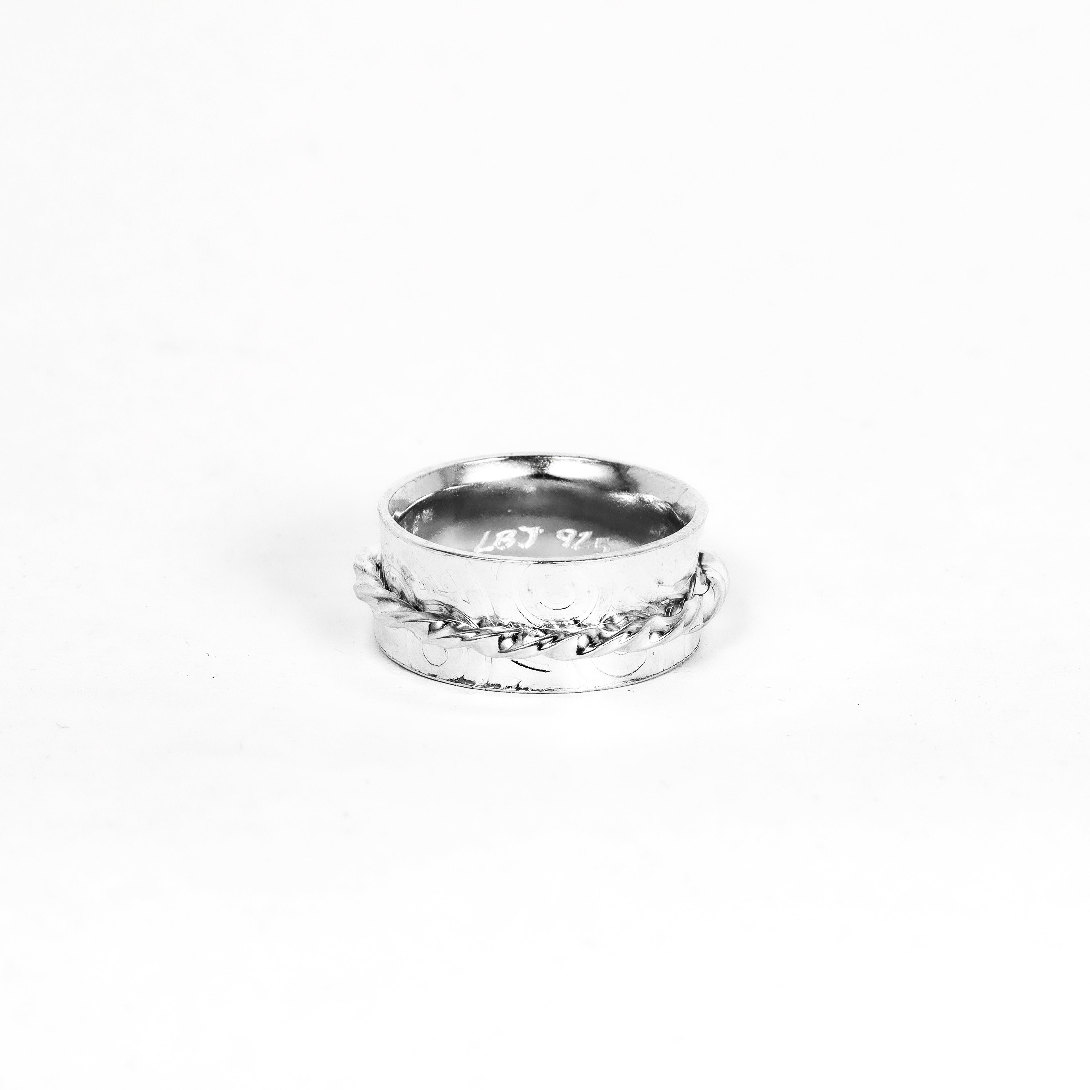 Leon Baker - Men's Sterling Silver Fidget Ring