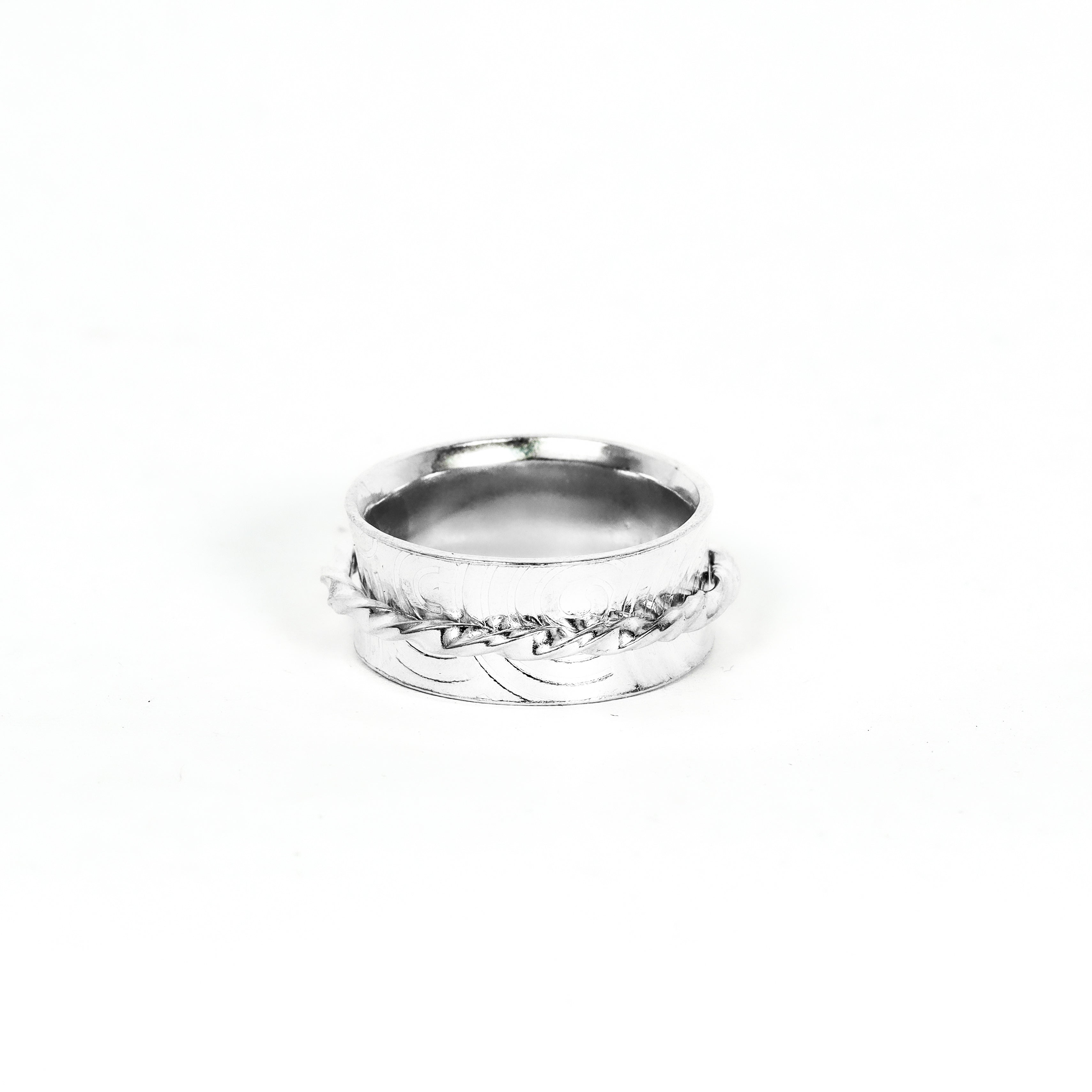 Leon Baker - Men's Sterling Silver Fidget Ring