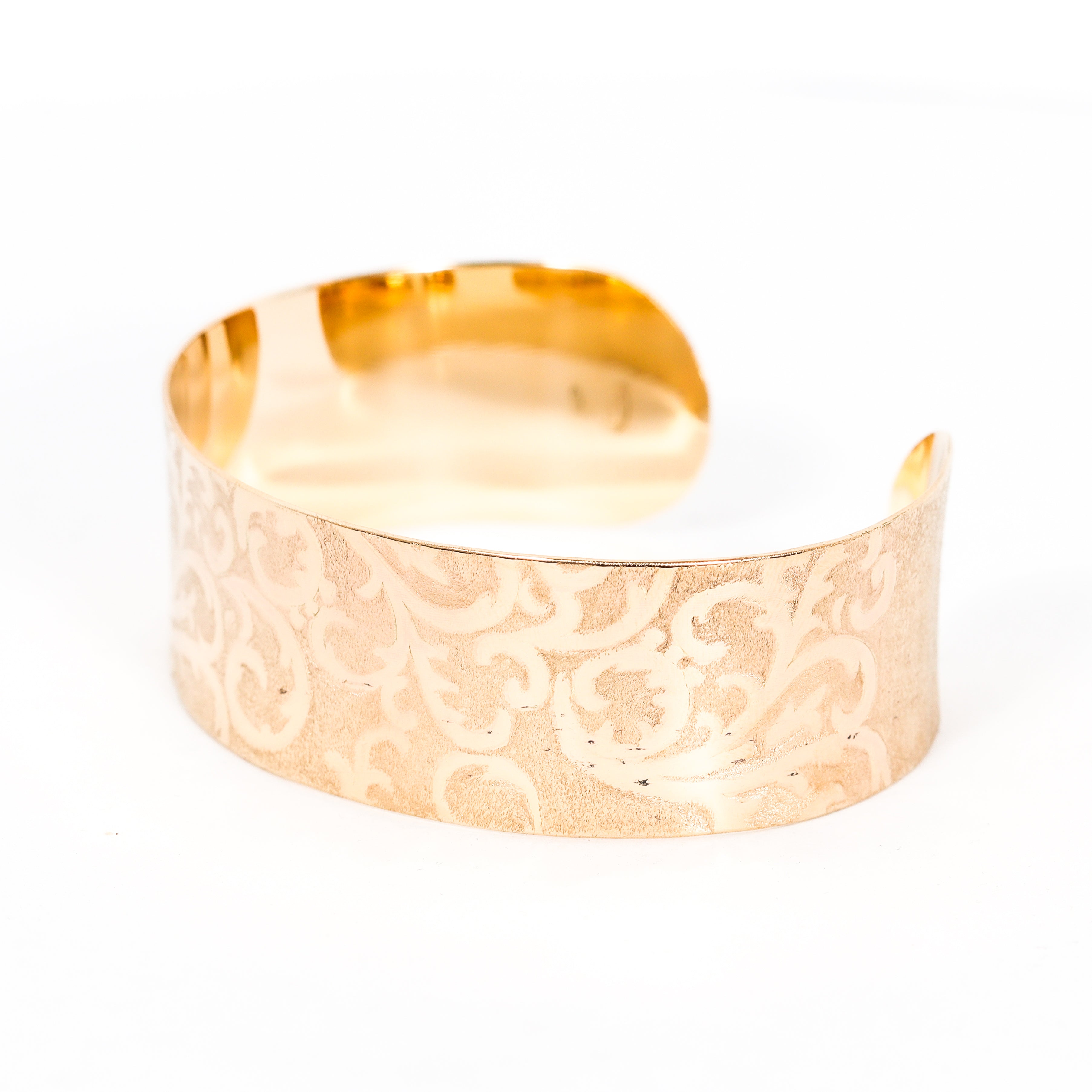 Leon Baker 9K Yellow Gold Handmade Collectors Cuff