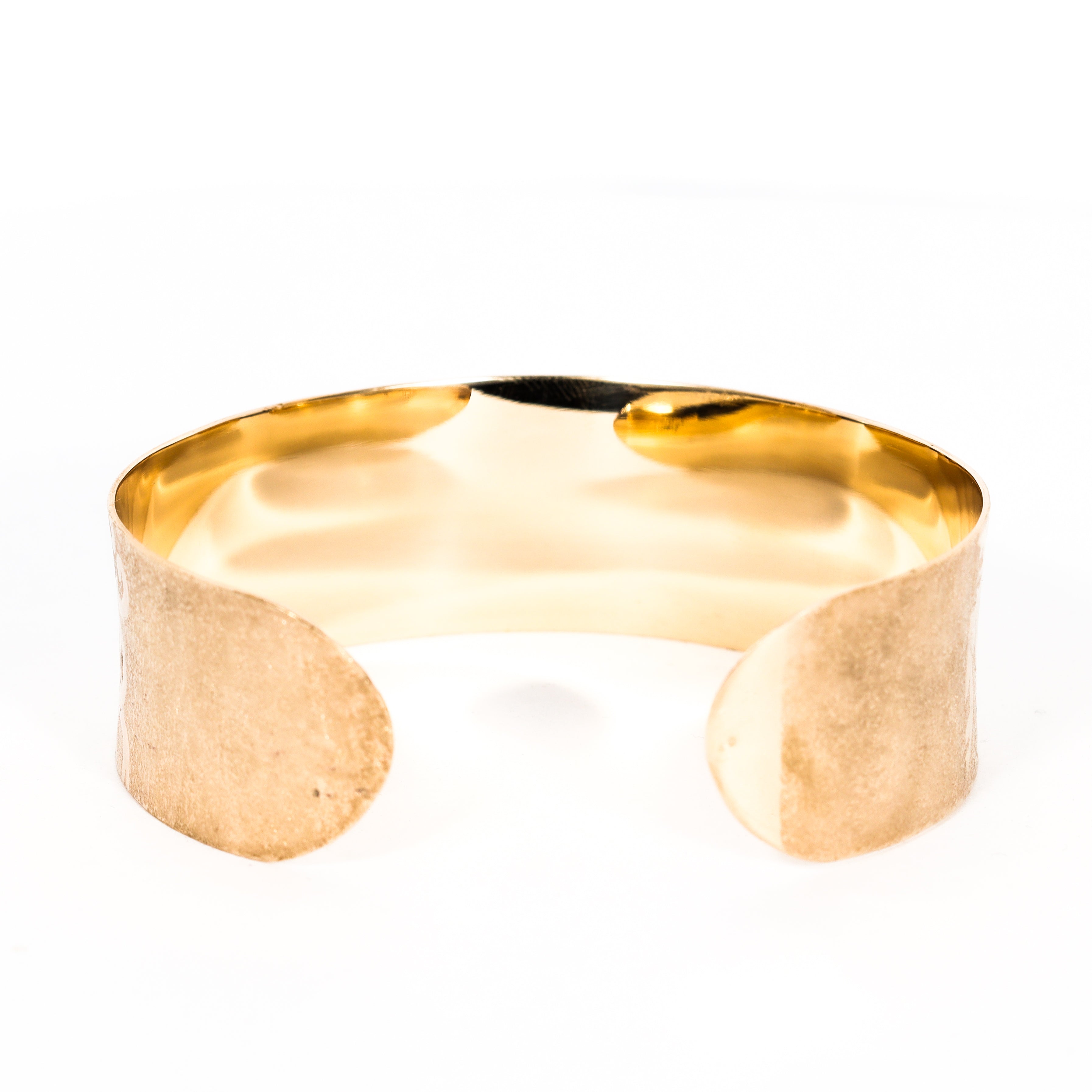 Leon Baker 9K Yellow Gold Handmade Collectors Cuff