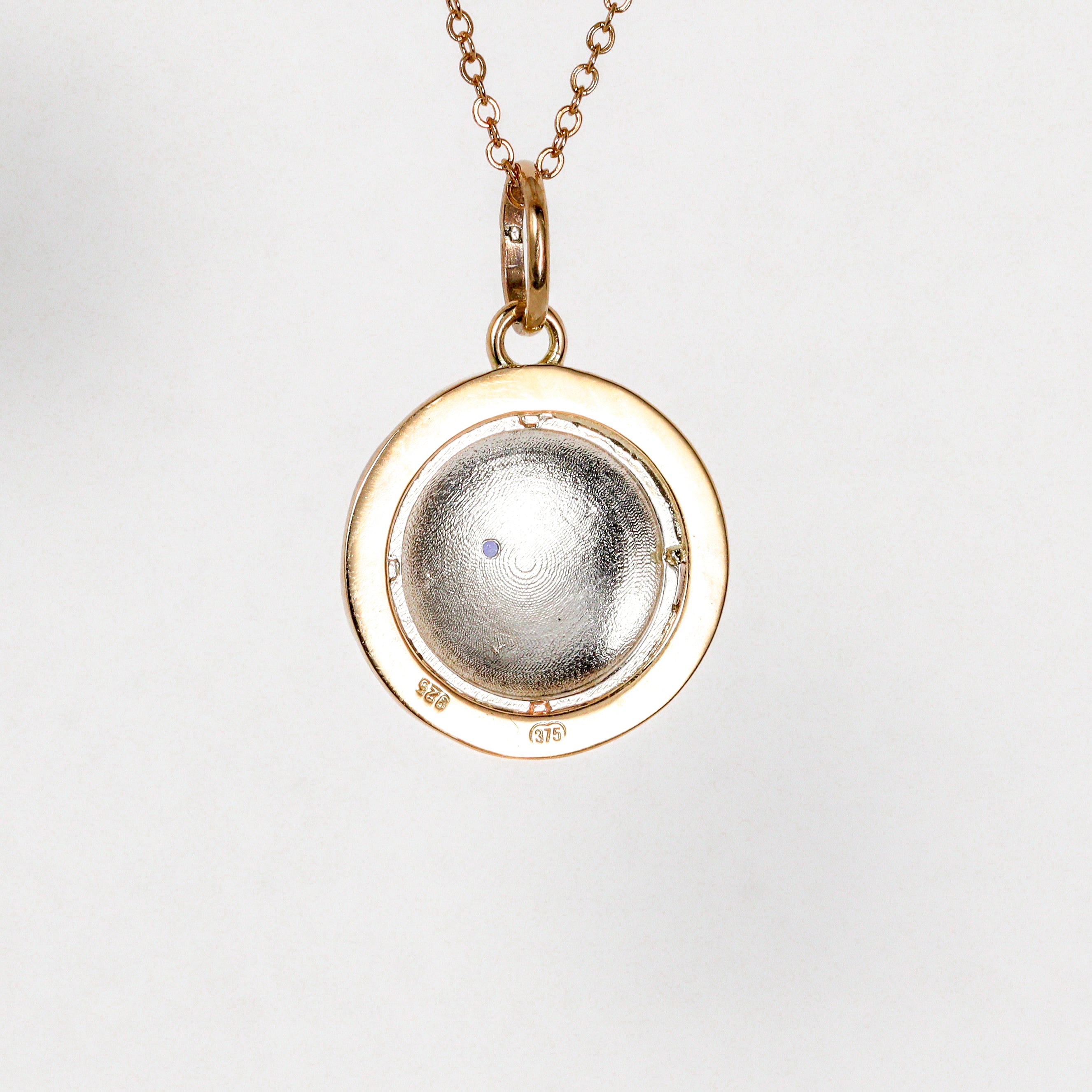 Leon Baker Handmade 9KYG/S SIL Eye Of Horris Purple Sapphire 2.5mm