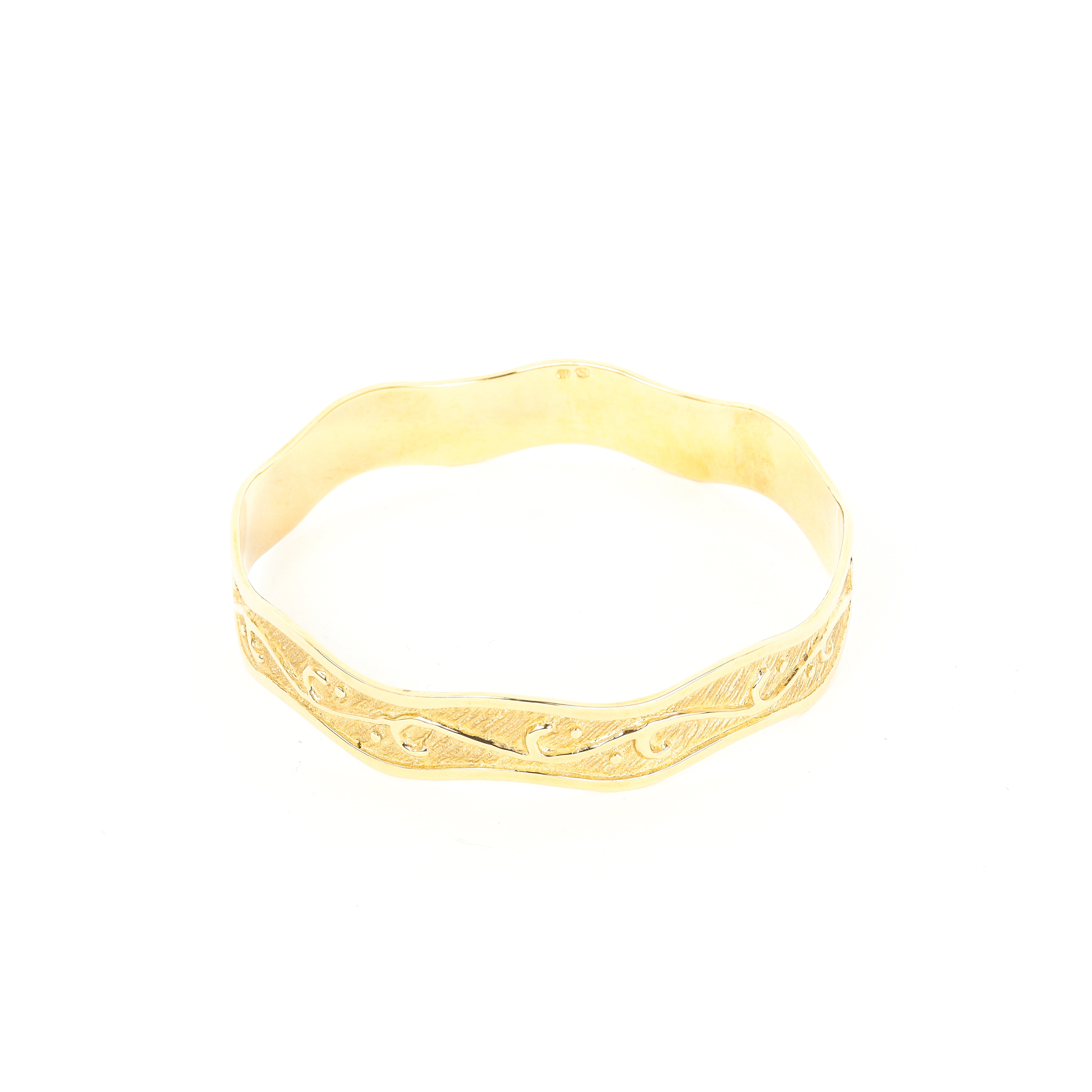 Leon Baker - Gold Molten Bangle