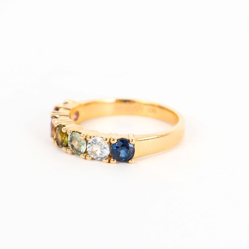 Leon Baker - Ring with Multi-coloured Sapphires