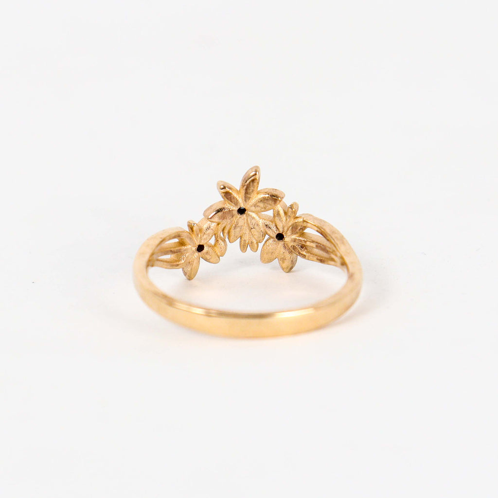 Leon Baker - Lily Ring with Natural Treated Blue Diamonds