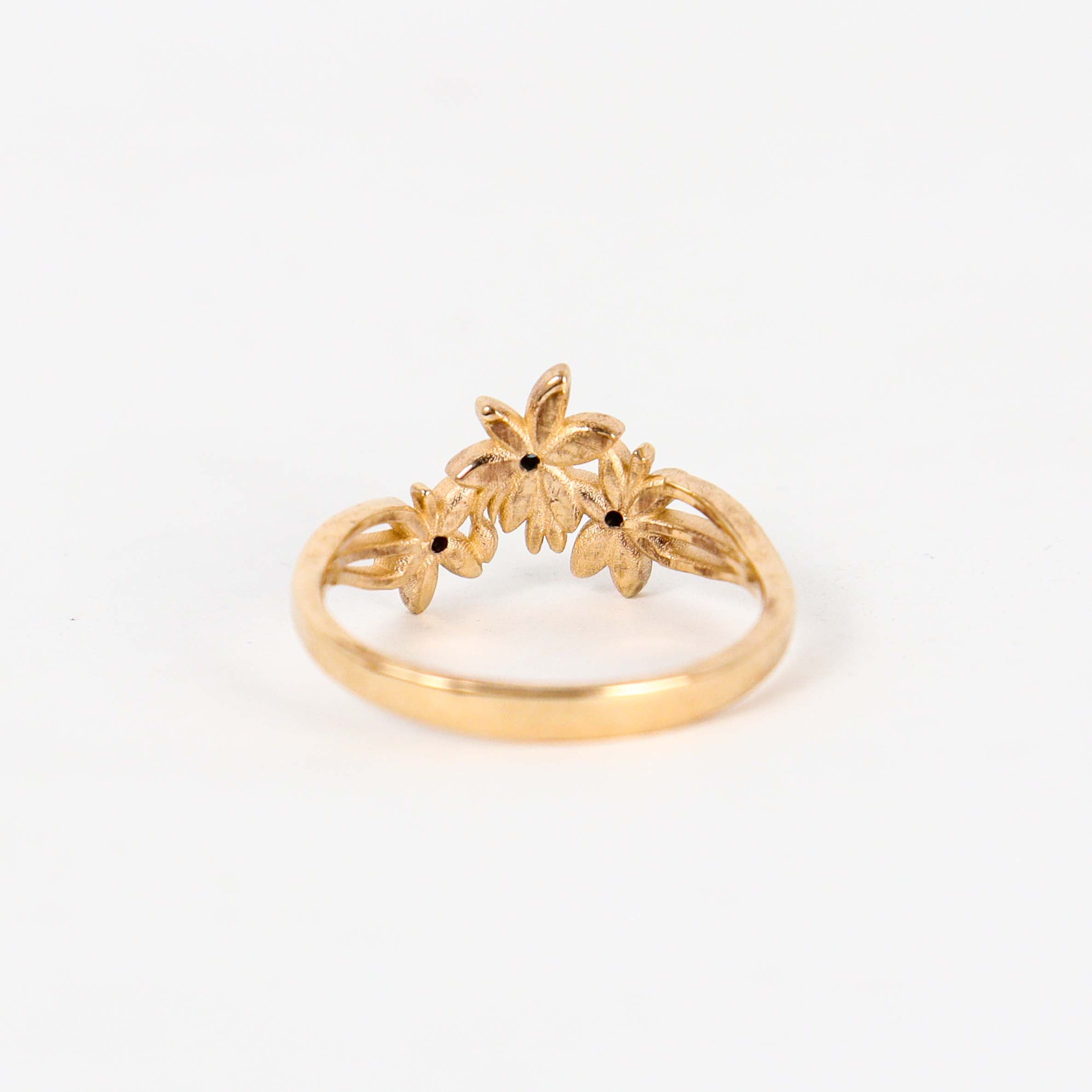 Leon Baker - Lily Ring with Natural Treated Blue Diamonds
