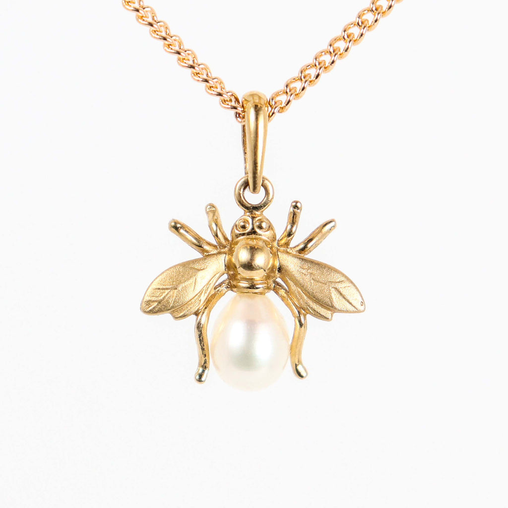 Leon Baker - 9kyg Firefly Pendant with Freshwater Drop Pearl