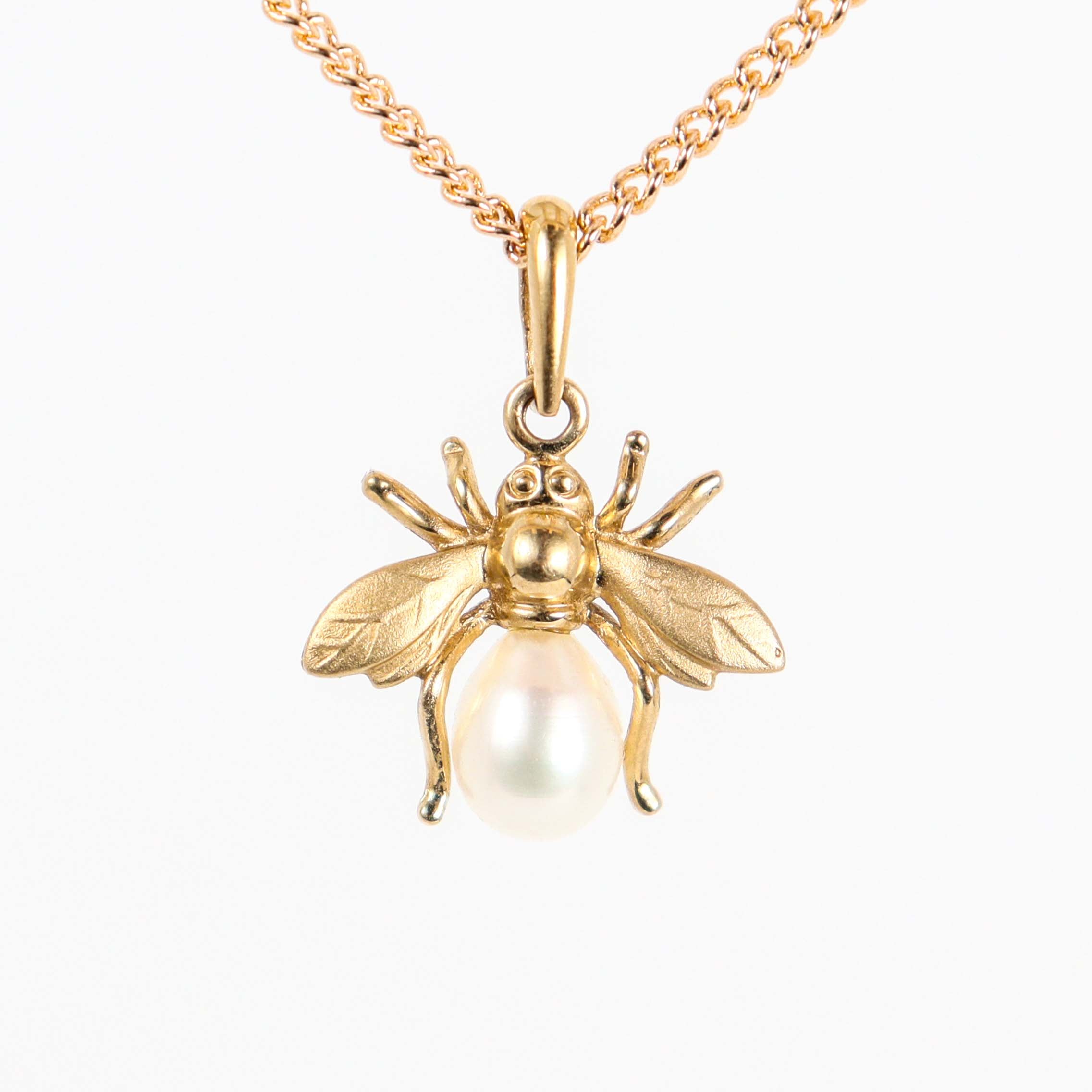 Leon Baker - 9kyg Firefly Pendant with Freshwater Drop Pearl