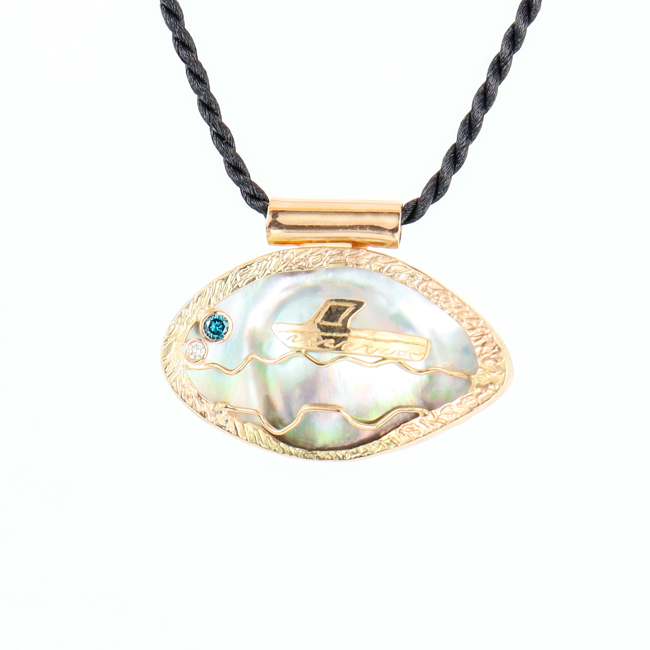 Leon Baker - The Pearl Ship at Sea Pendant
