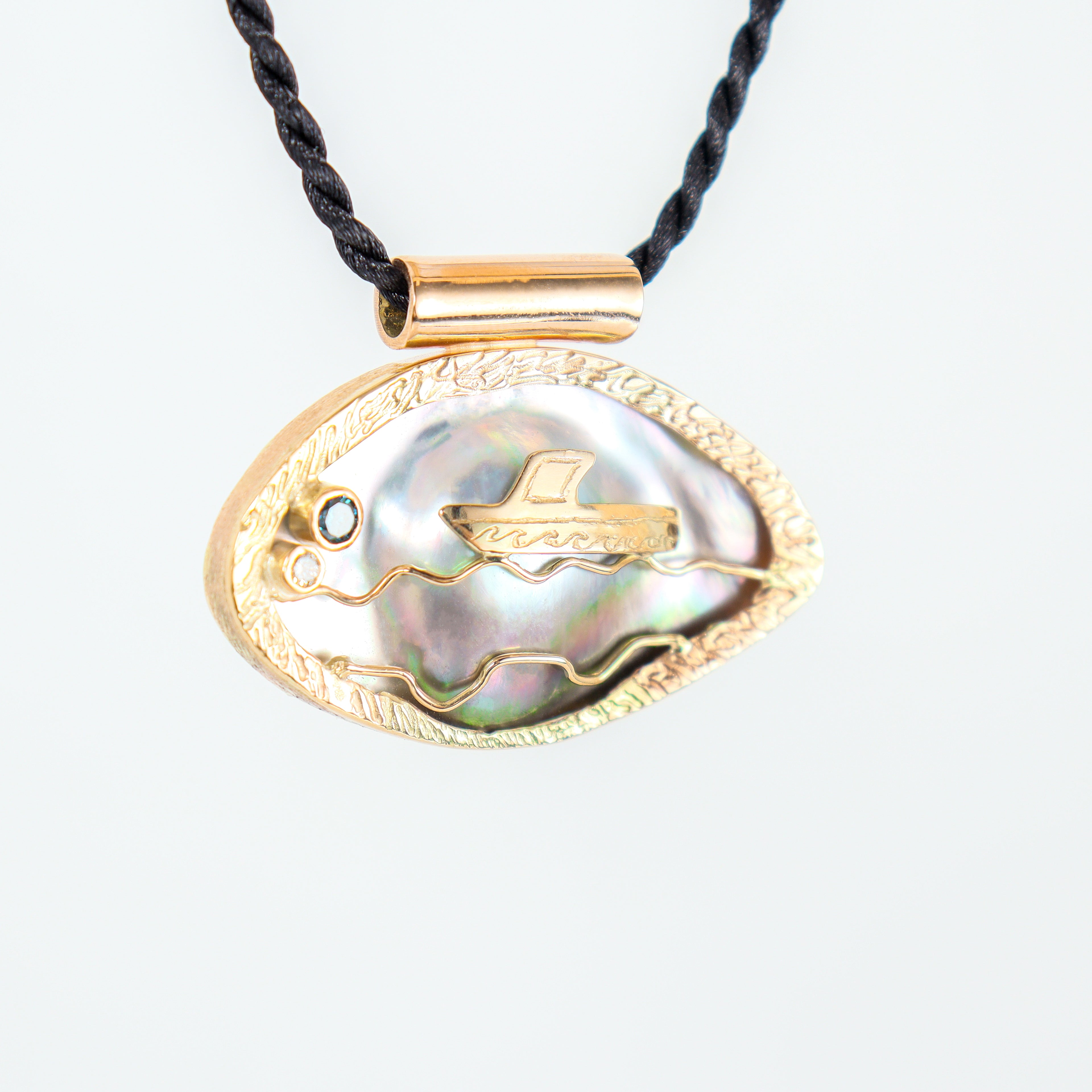 Leon Baker - The Pearl Ship at Sea Pendant