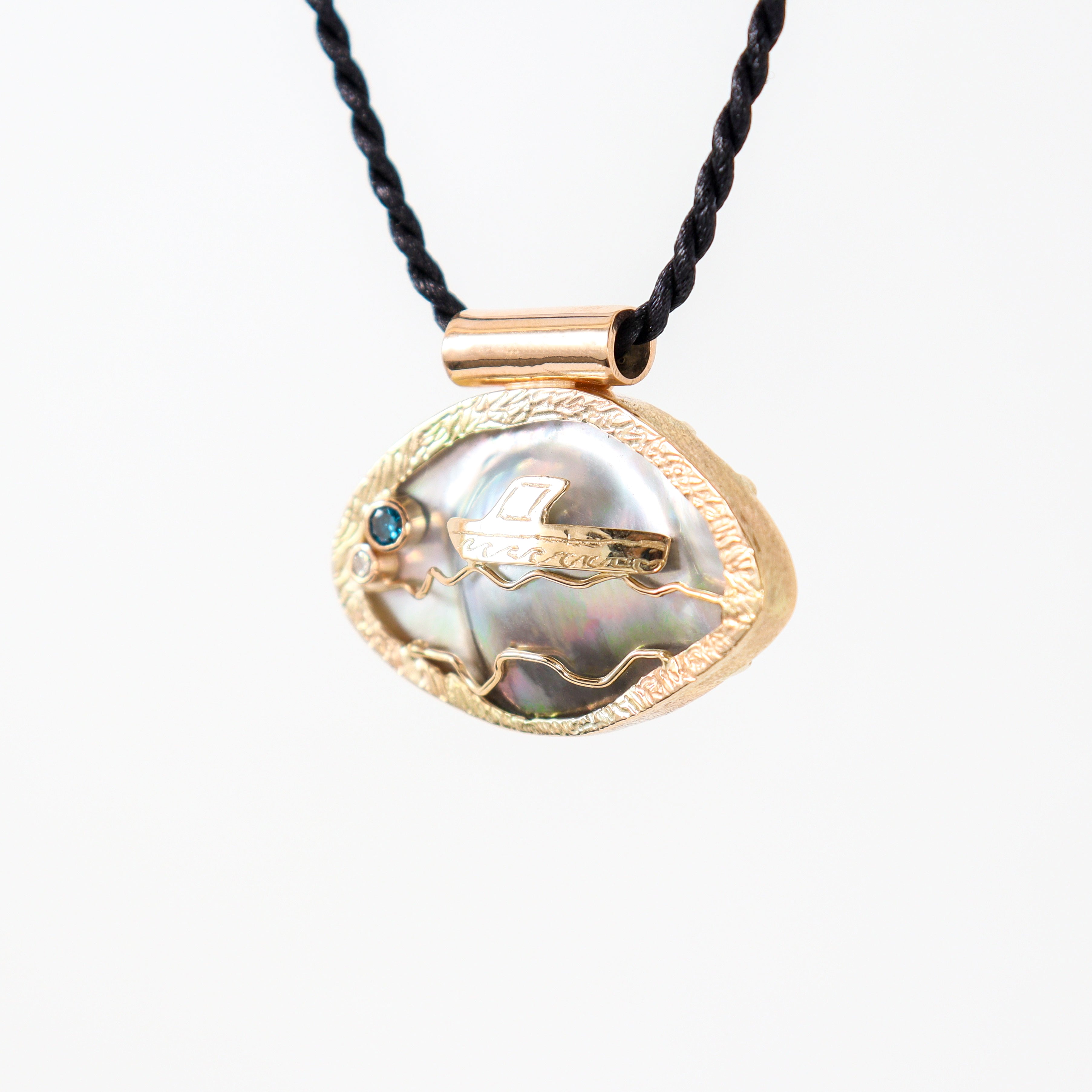 Leon Baker - The Pearl Ship at Sea Pendant