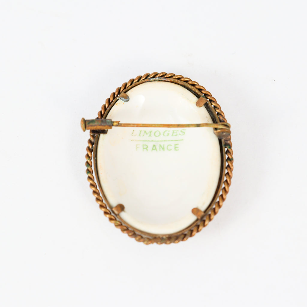 Leon Baker - Vintage Limoges Queen Brooch