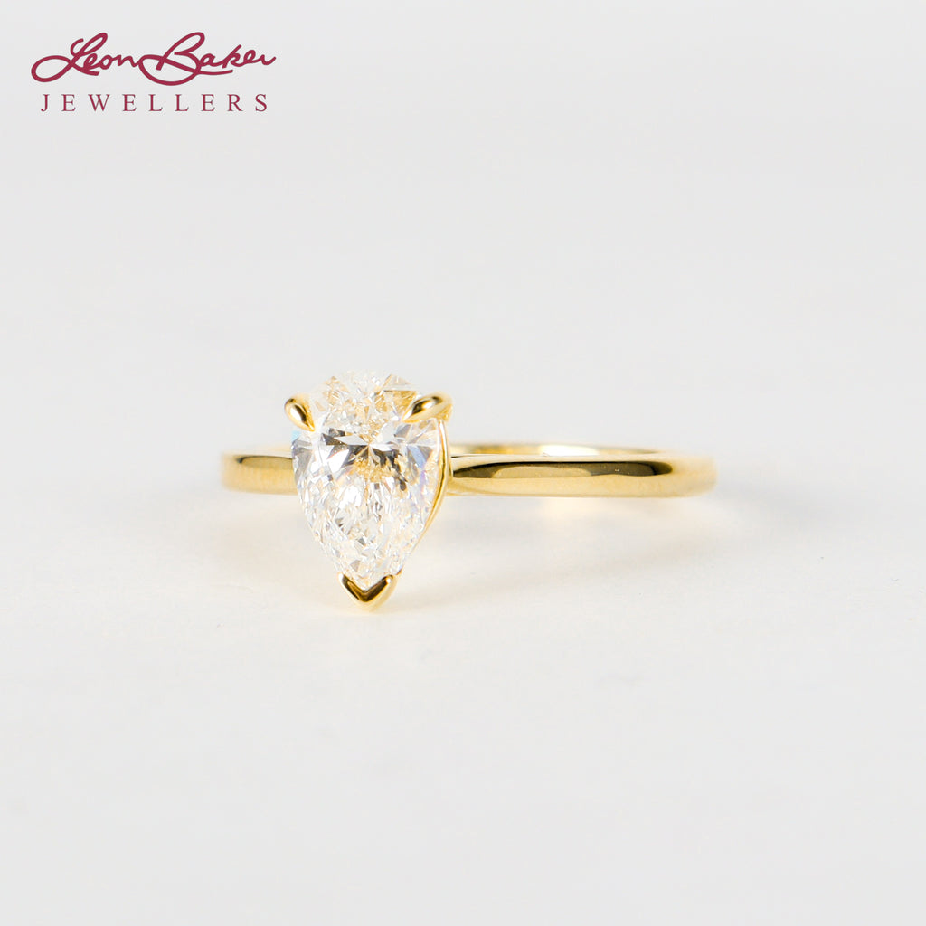 Leon Baker - 9K Gold Lab Diamond Ring