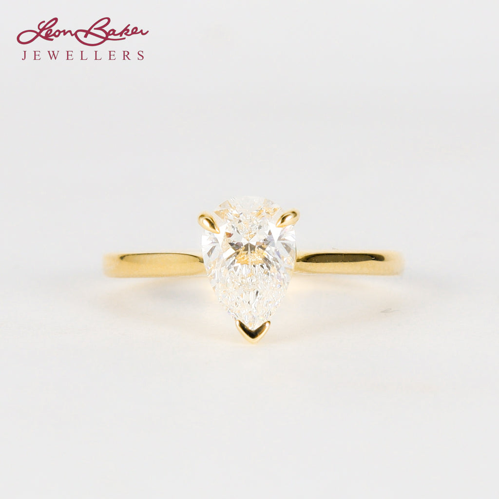Leon Baker - 9K Gold Lab Diamond Ring