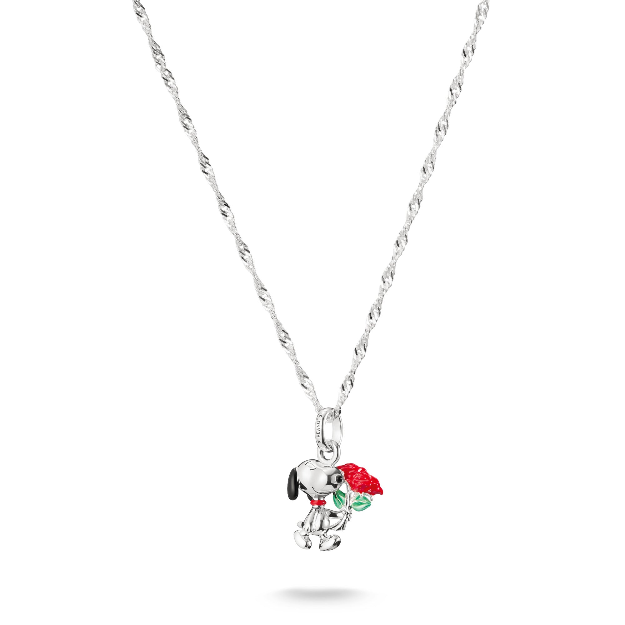 THOMAS SABO Snoopy with Rose Pendant PEANUTS Necklace