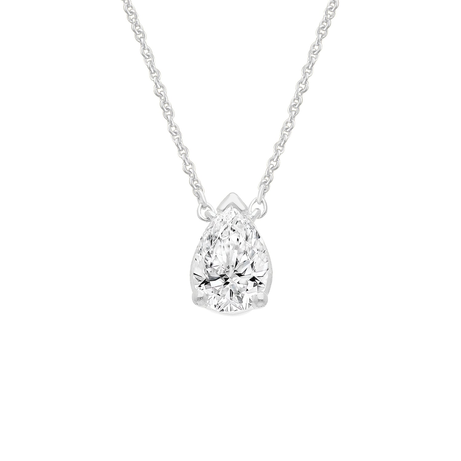 0.26ct Lab Grown Diamond Necklace in 9K White Gold