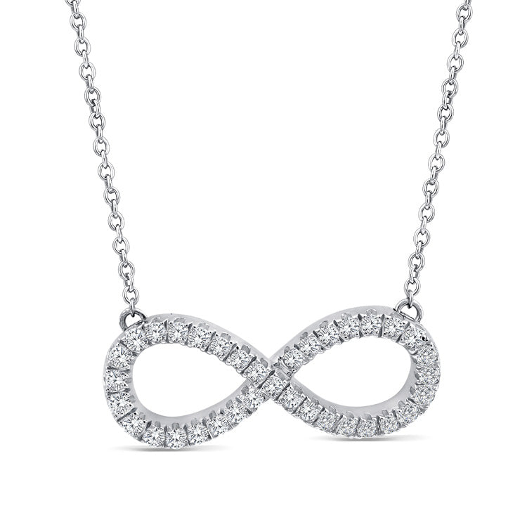 0.25ct Lab Grown Diamond Necklace in 9K White Gold