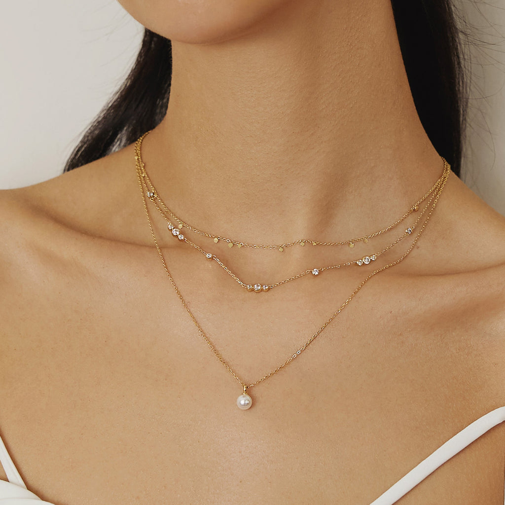 Ania Haie Gold Pearl Drop Pendant Necklace