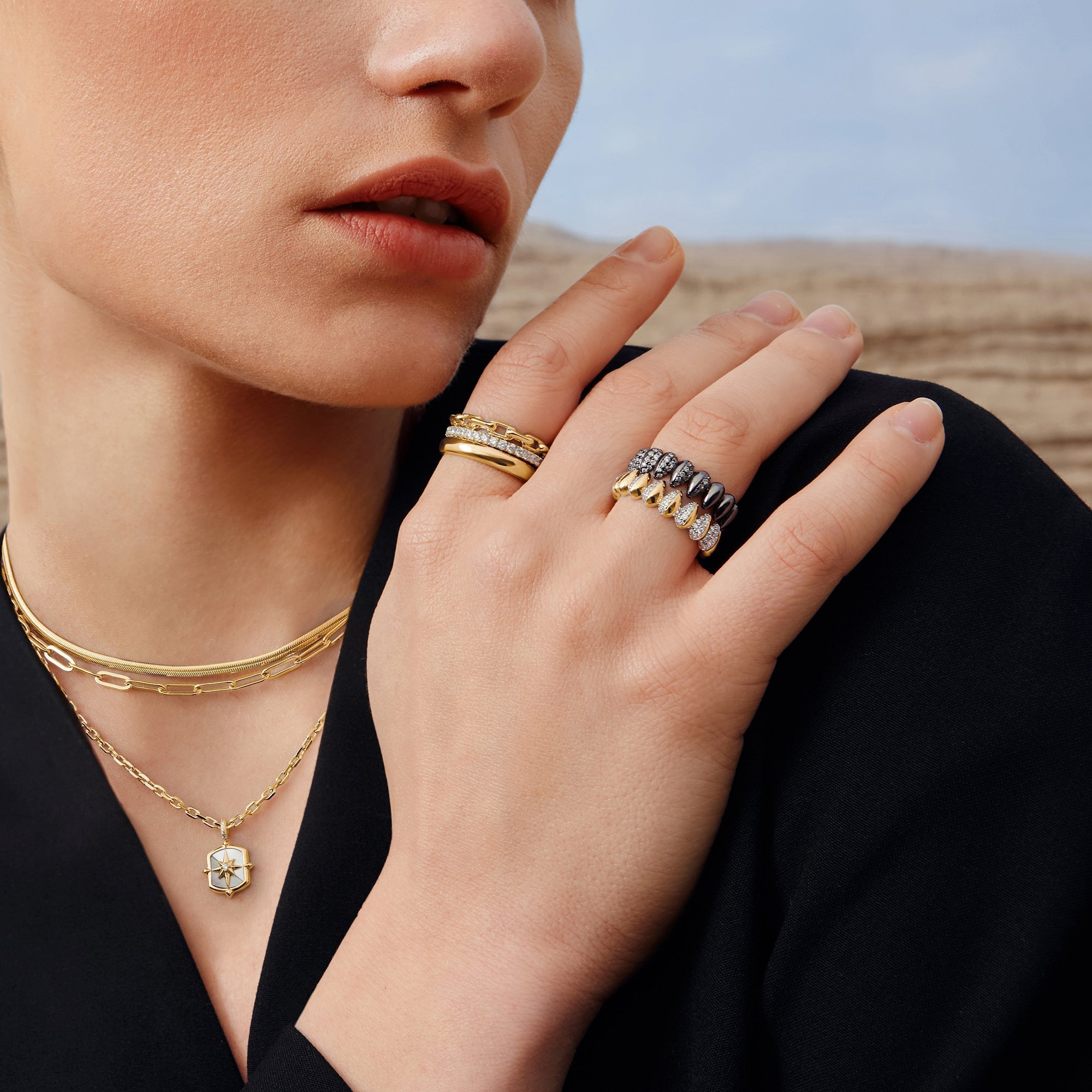 Ania Haie Gold Paper Clip Chain Necklace