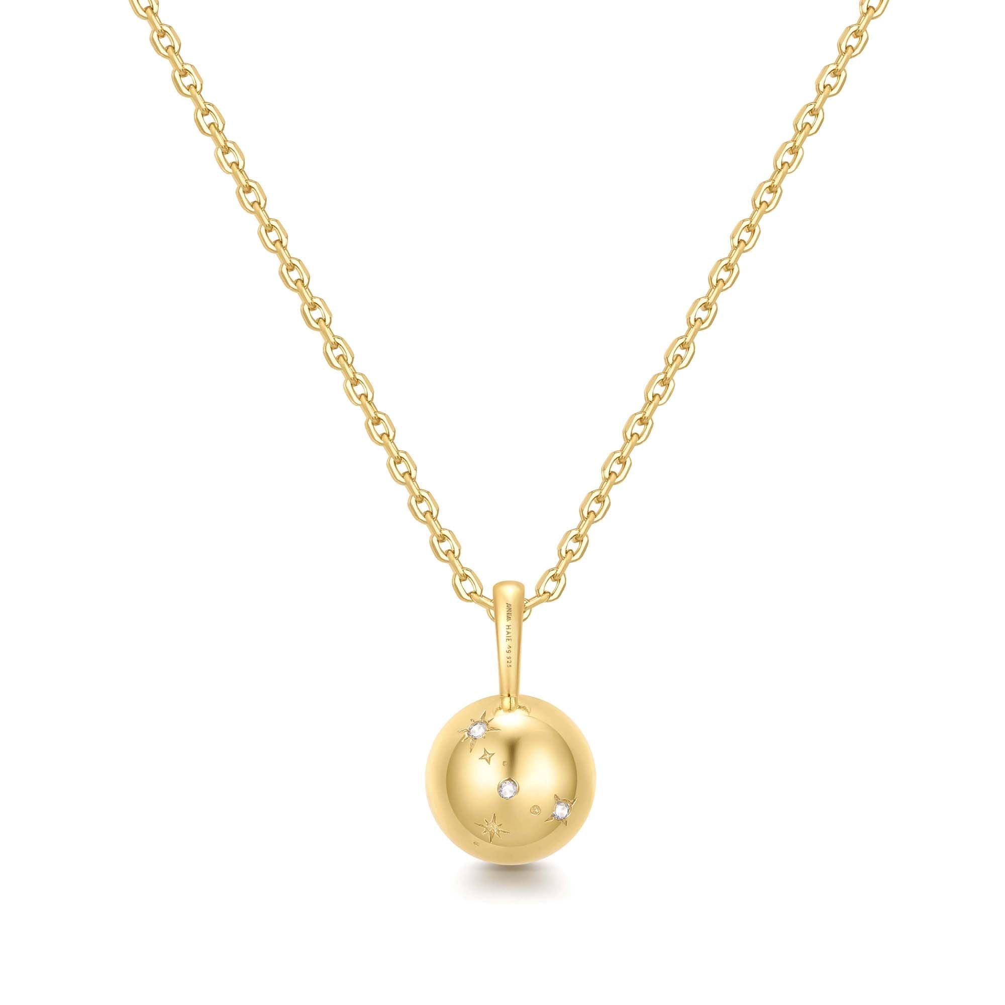 Ania Haie Gold Mother of Pearl Pendant Necklace