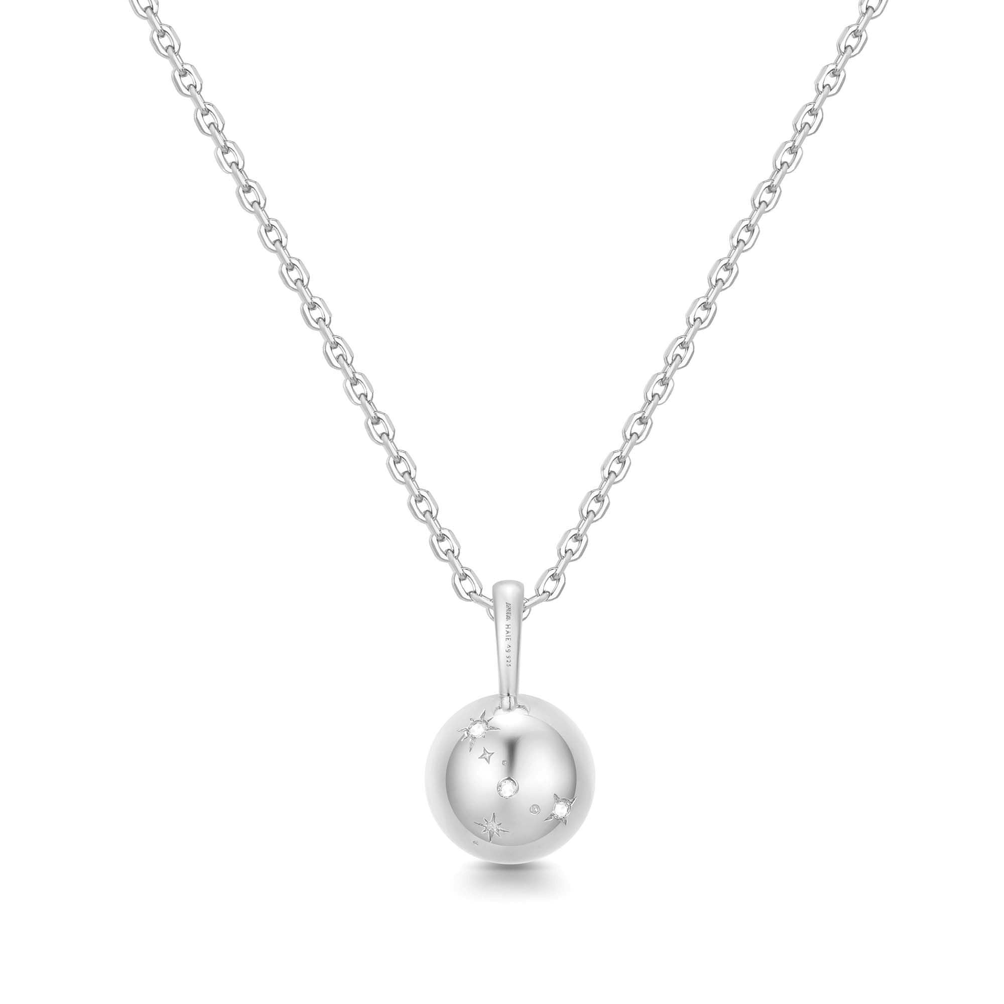 Ania Haie Silver Mother of Pearl Pendant Necklace