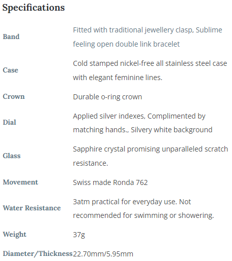 Adina - Flaire Ladies Bracelet Watch