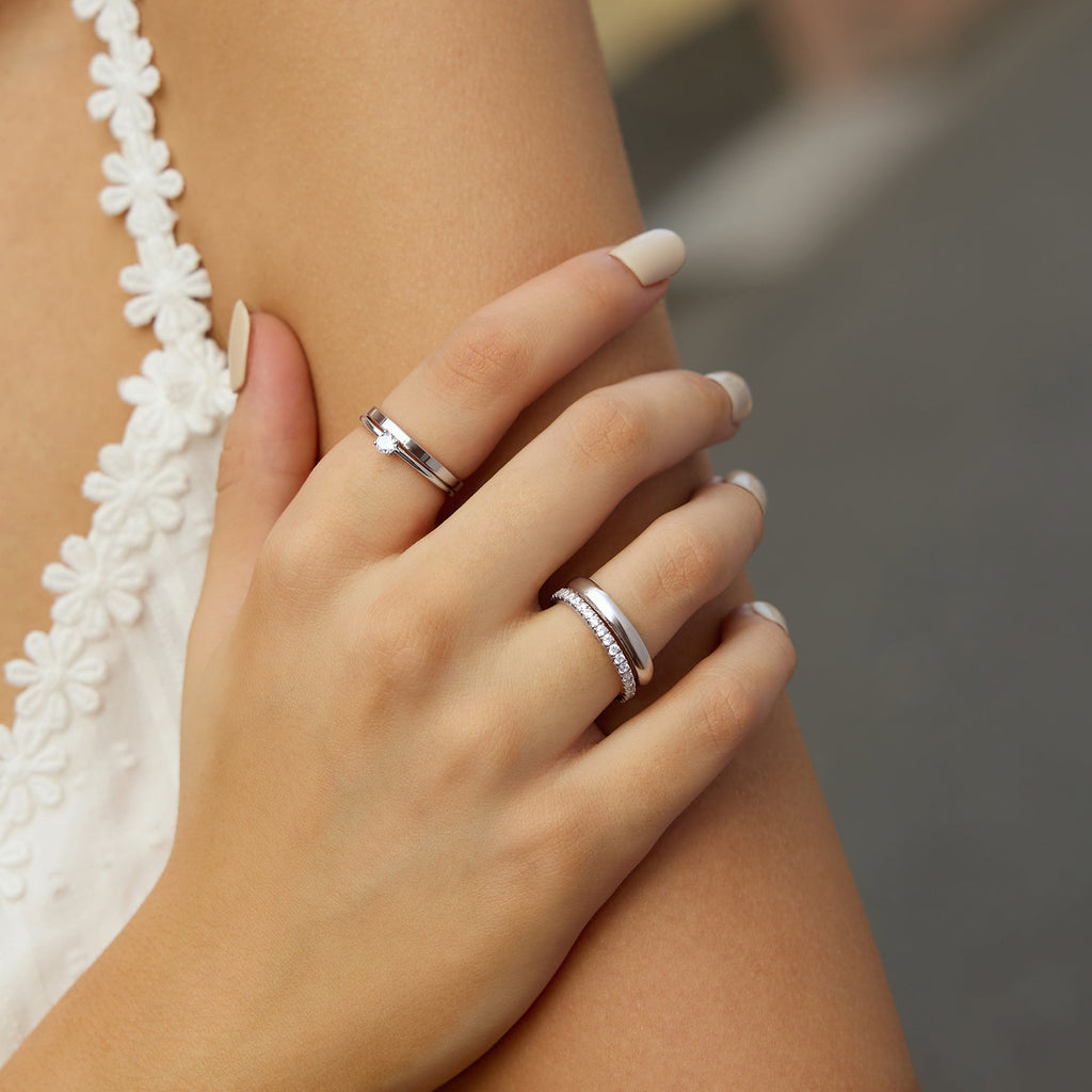 Ania Haie Silver Classic Slim Stacking Ring