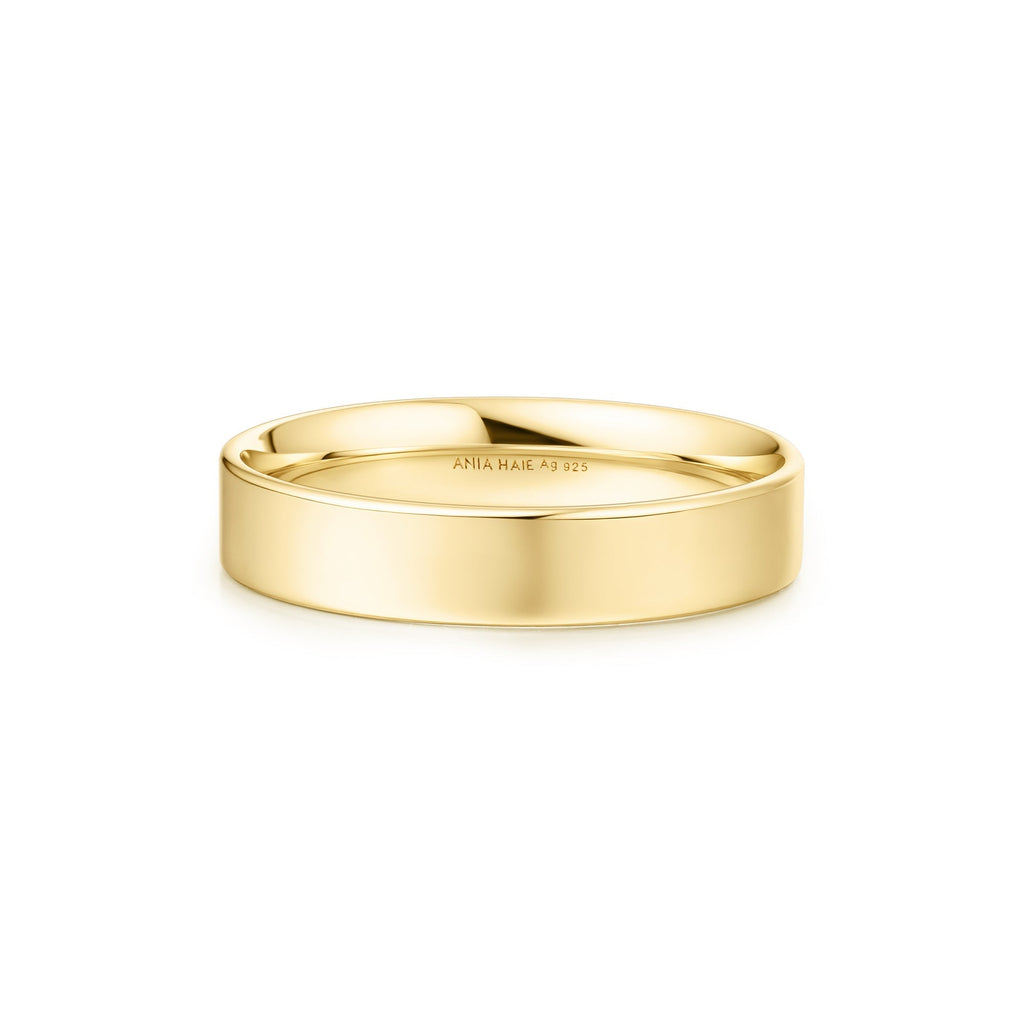Ania Haie Gold Smooth Band 4mm