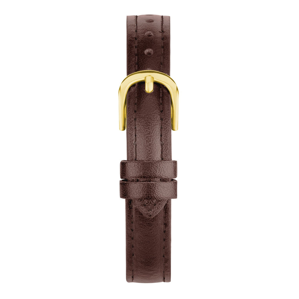 Sekonda Womens Evans White Dial Gold Brwn Leather Strap 25mm Watch